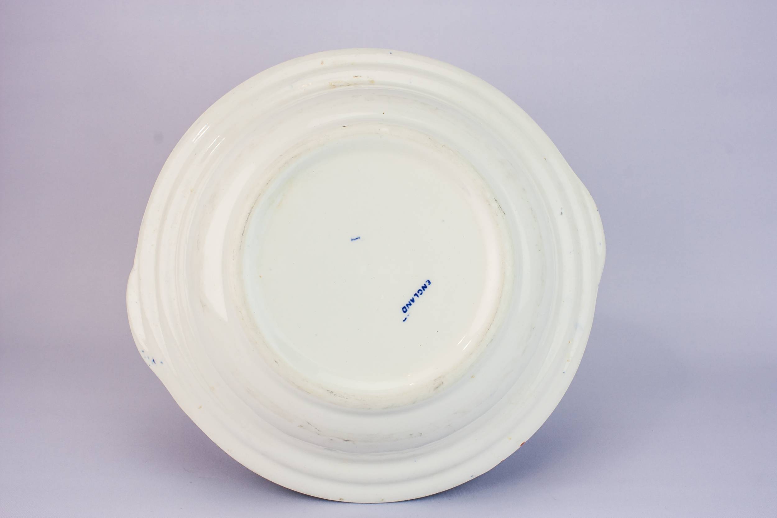 Vintage Traditional Willow — Blue and white serving bowl 2