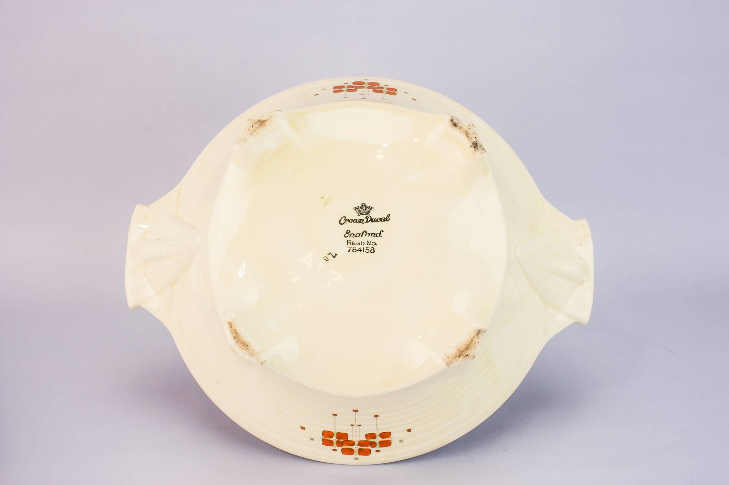 Art Deco Unusual — Crown Ducal pottery tureen 4
