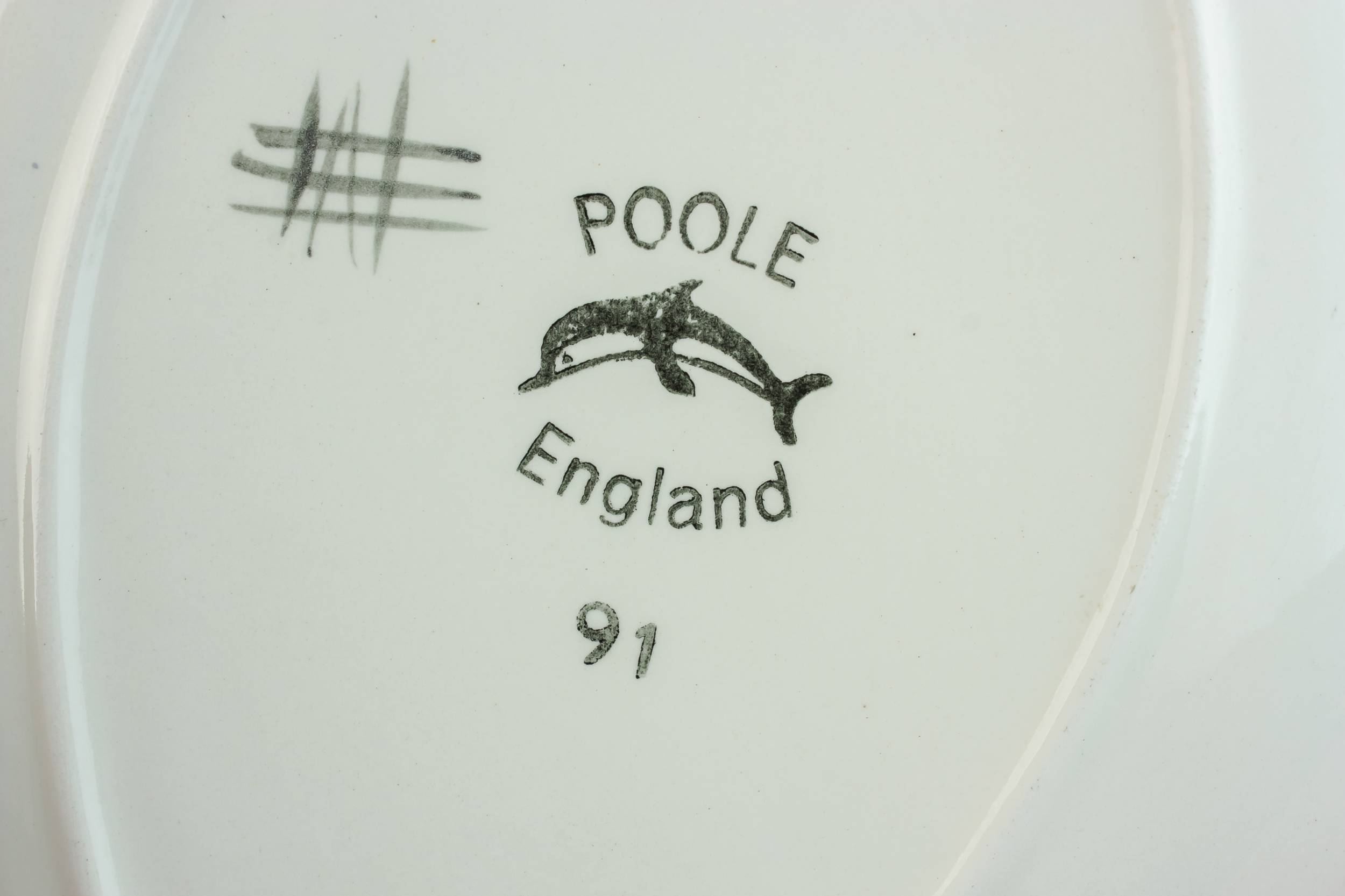 Elegant Vintage Gift — Orange Poole platter 2