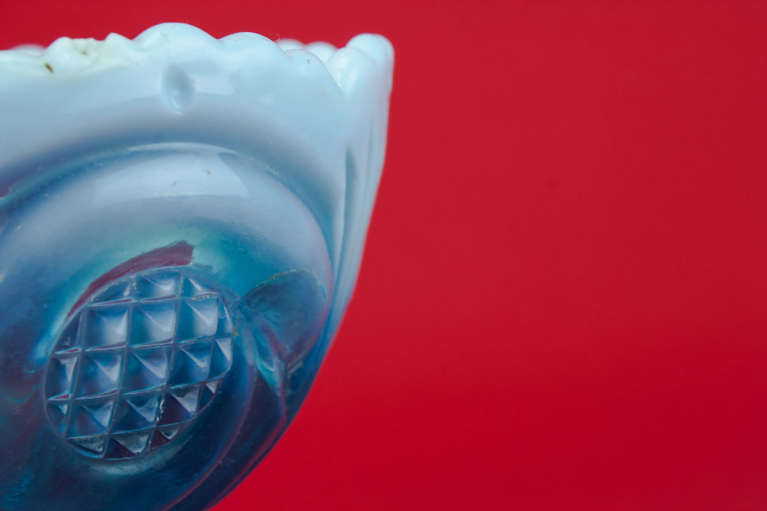 Pressed Glass Victorian — Pearline glass serving bowl 2
