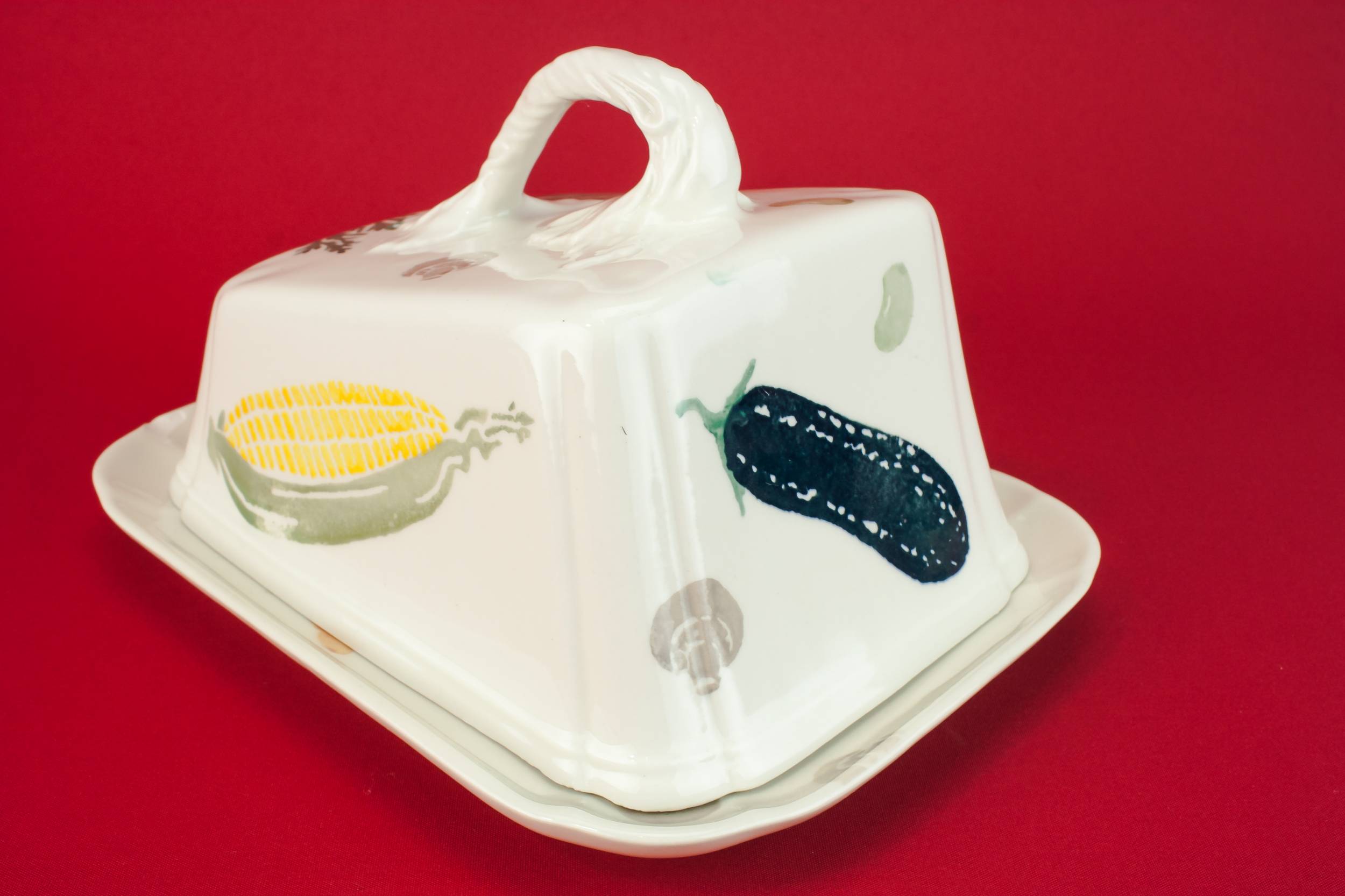 Classical Vintage Vegetables — Cheese dish 3