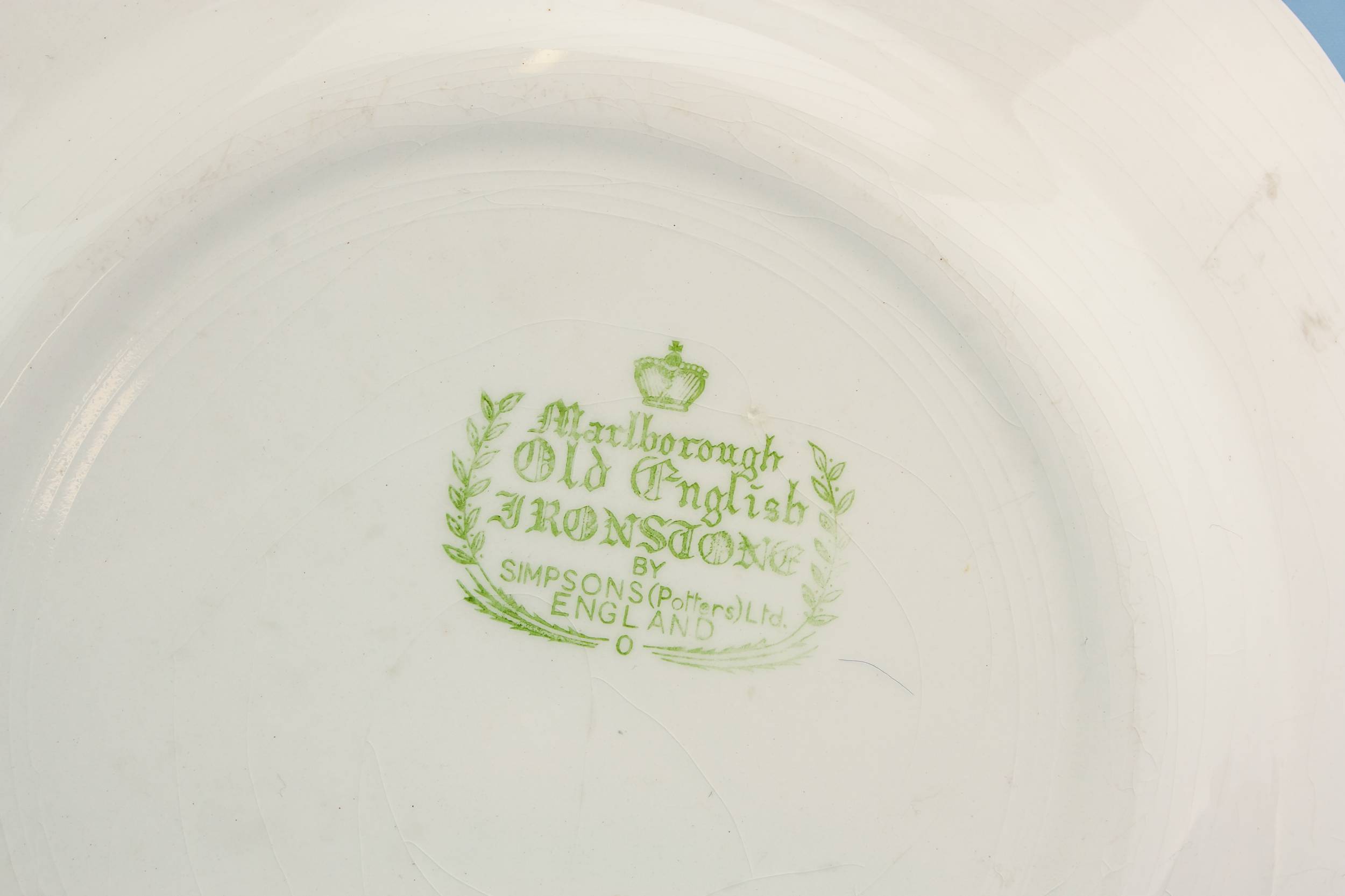 Vintage Ironstone Fruits — Dessert serving dish 2