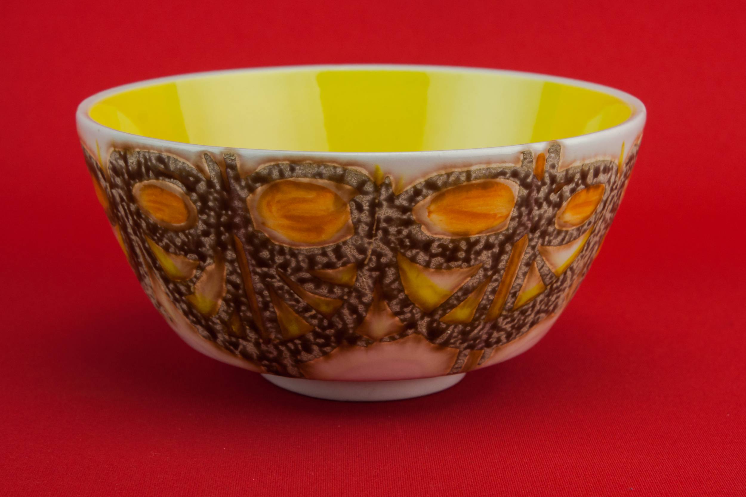 Ellen Malmer Modernist — Modernist pottery serving bowl 3