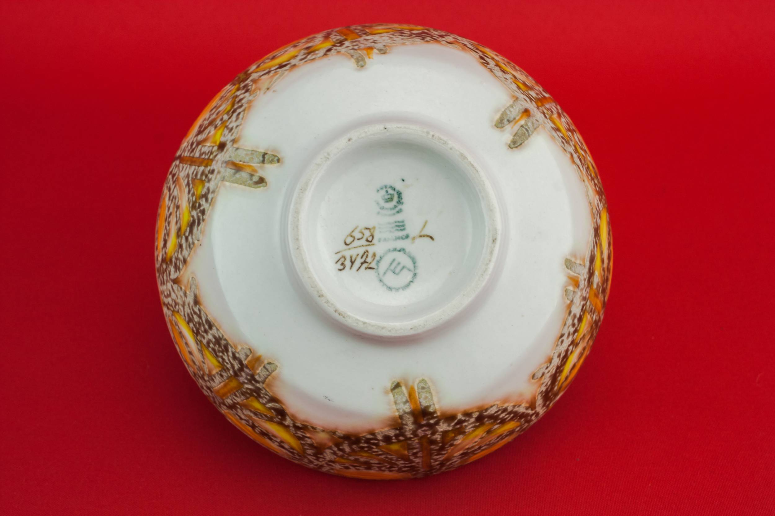 Ellen Malmer Modernist — Modernist pottery serving bowl 4