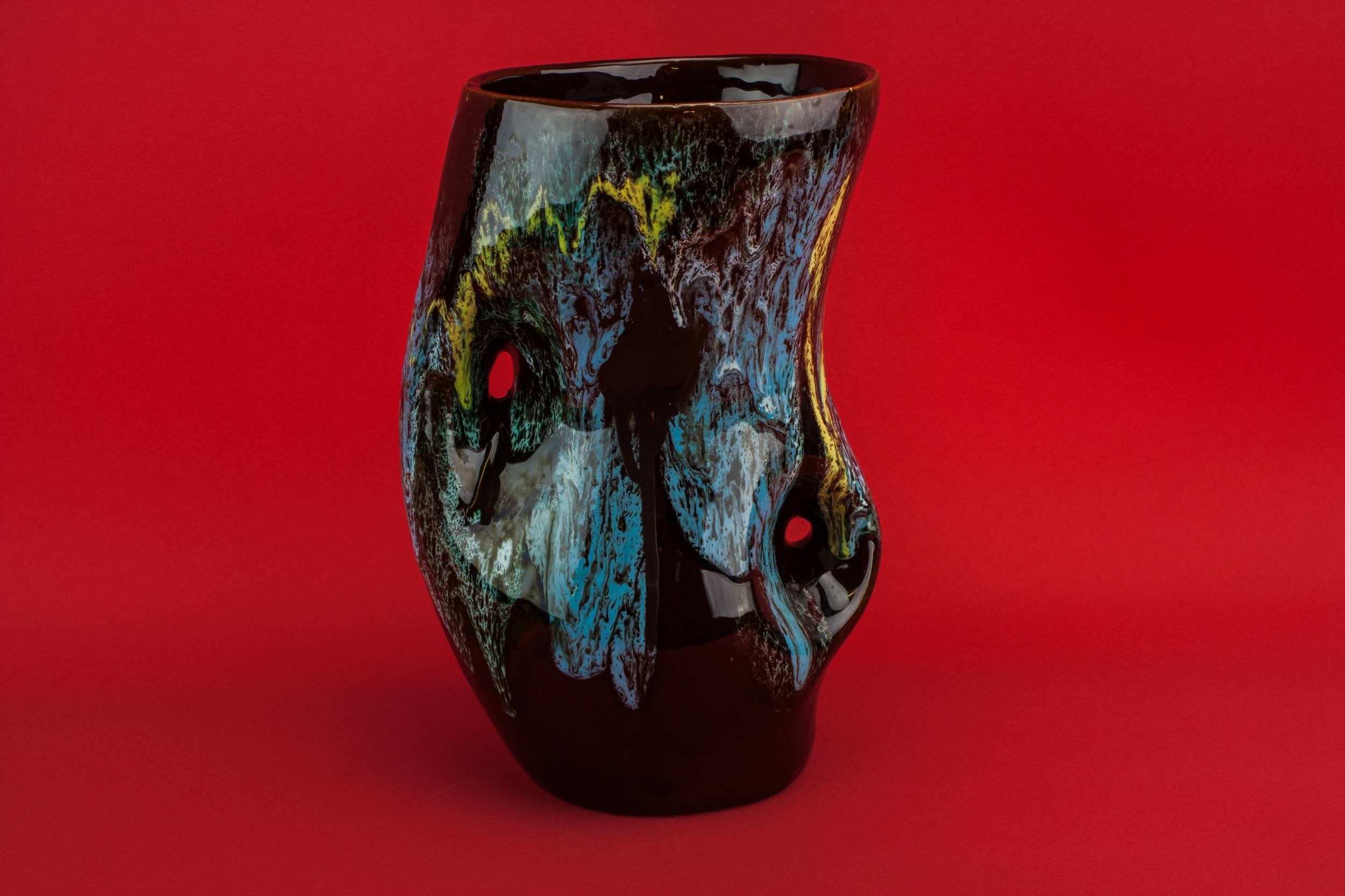 Vintage Modernist Abstract — Vallauris pottery vase
