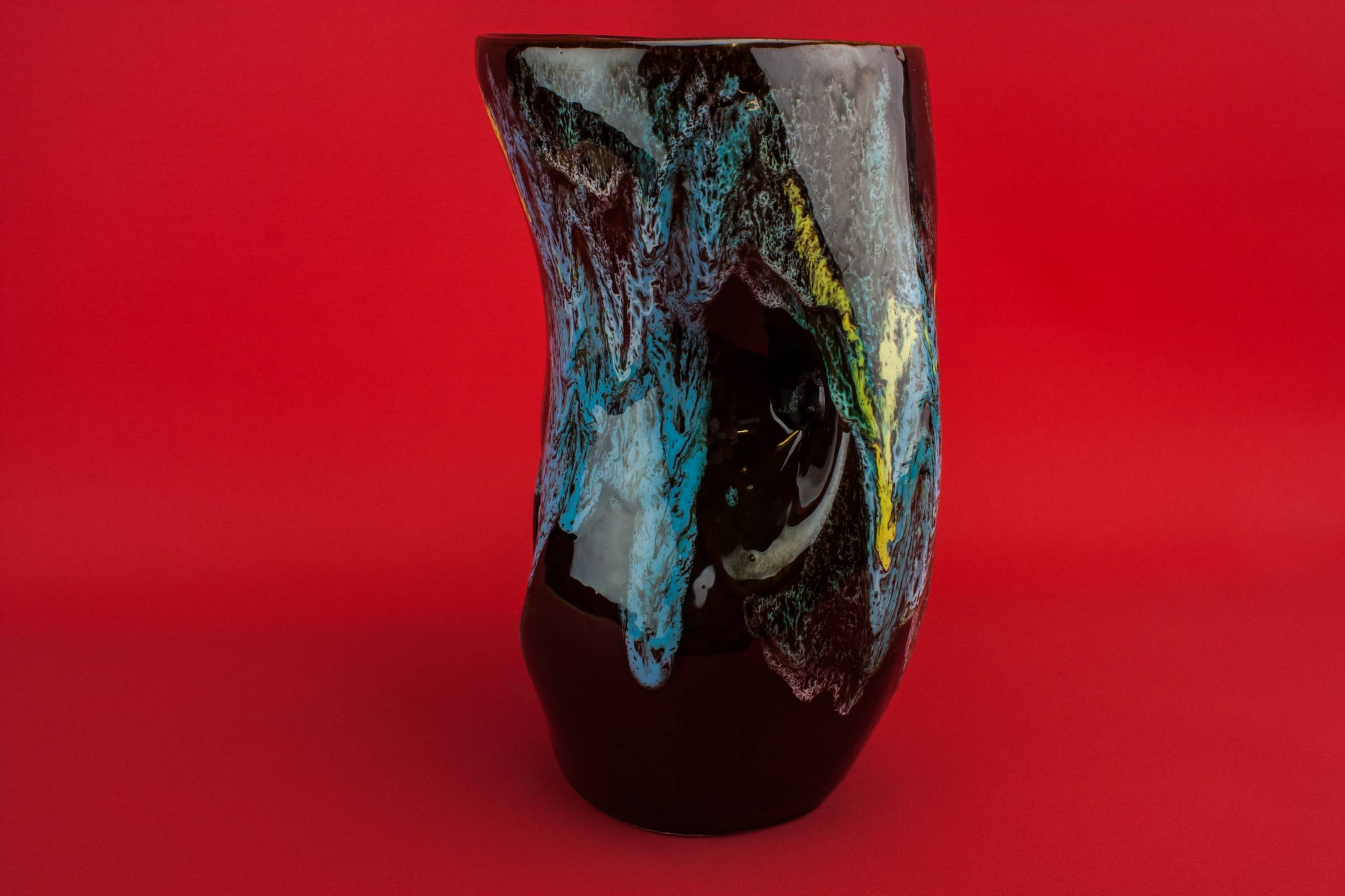 Vintage Modernist Abstract — Vallauris pottery vase 3