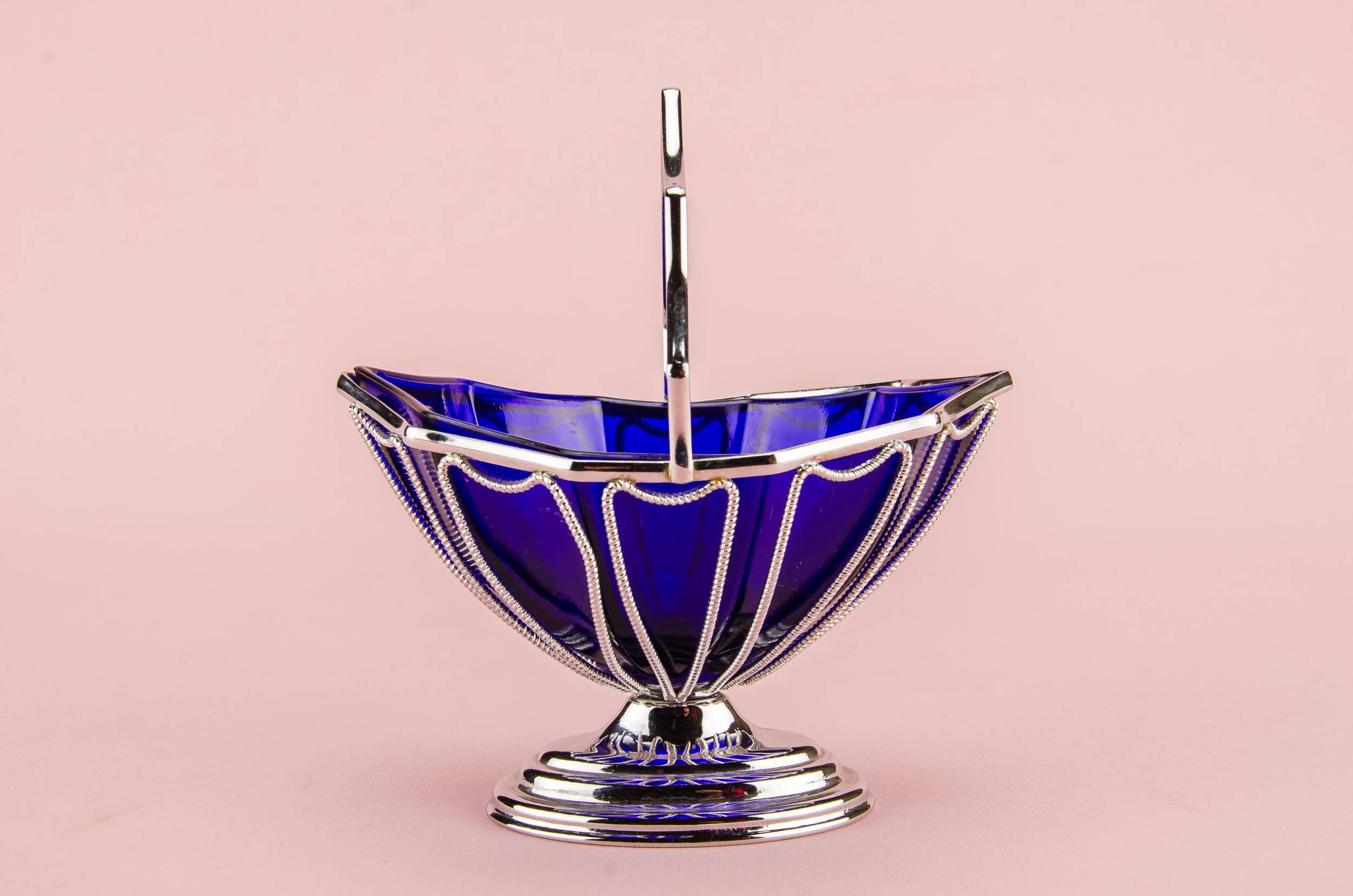 Vintage Elegant SUGAR — Glass Art Deco sugar bowl