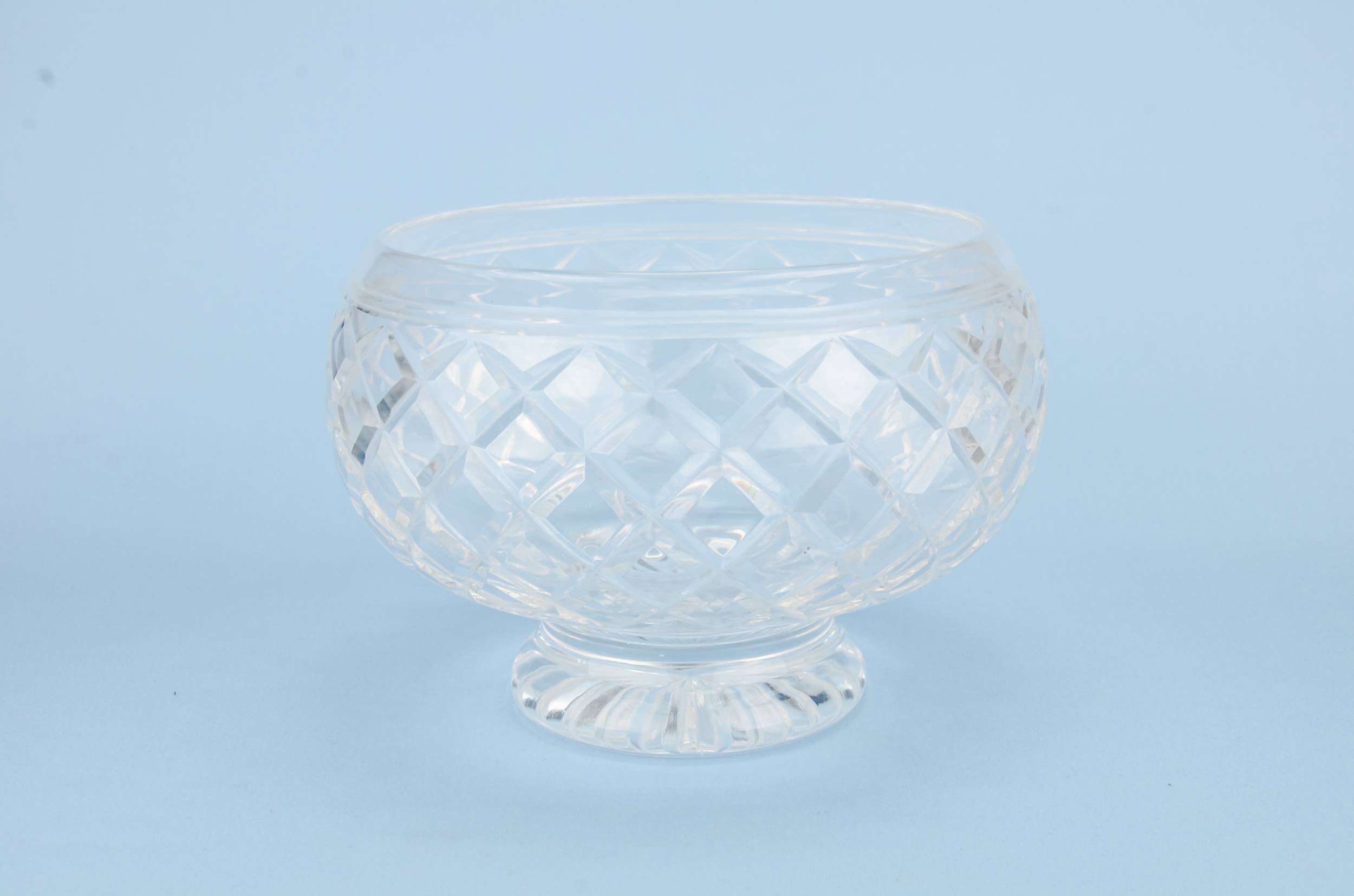 Cut Glass Elegant — Retro cut glass serving bowl