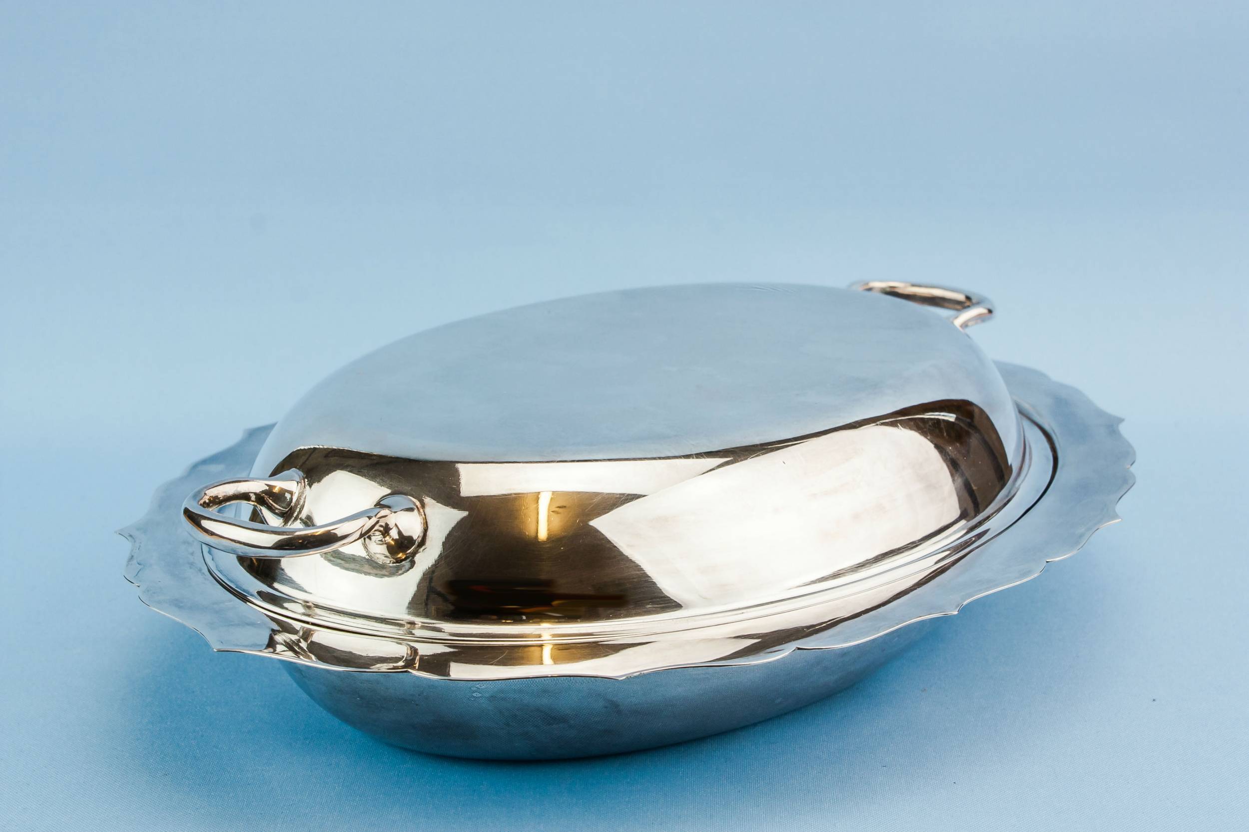 Vintage Silver Plated — Art Deco serving bowl 4