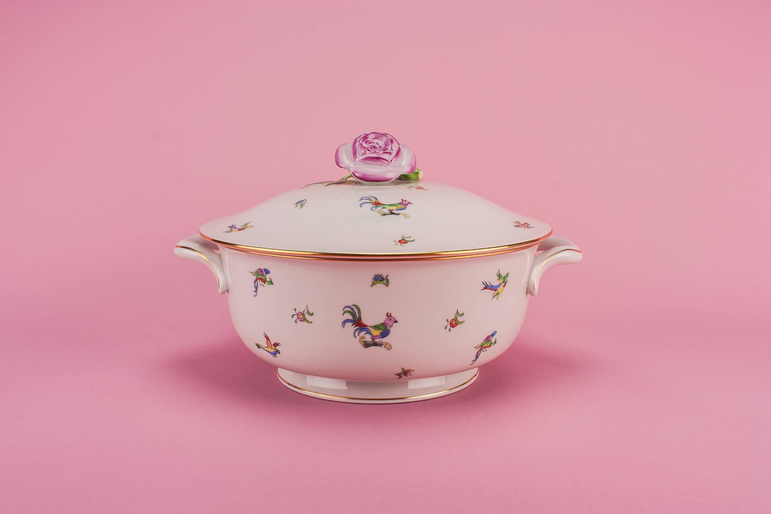 Vintage Luxurious Floral — Herend porcelain tureen