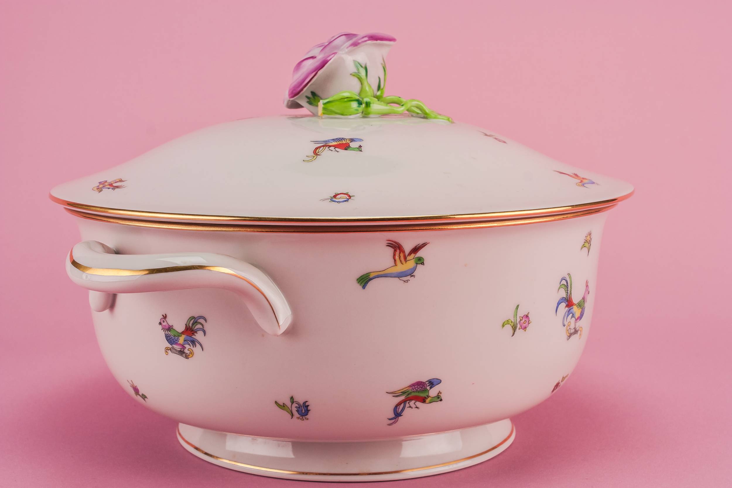Vintage Luxurious Floral — Herend porcelain tureen 2