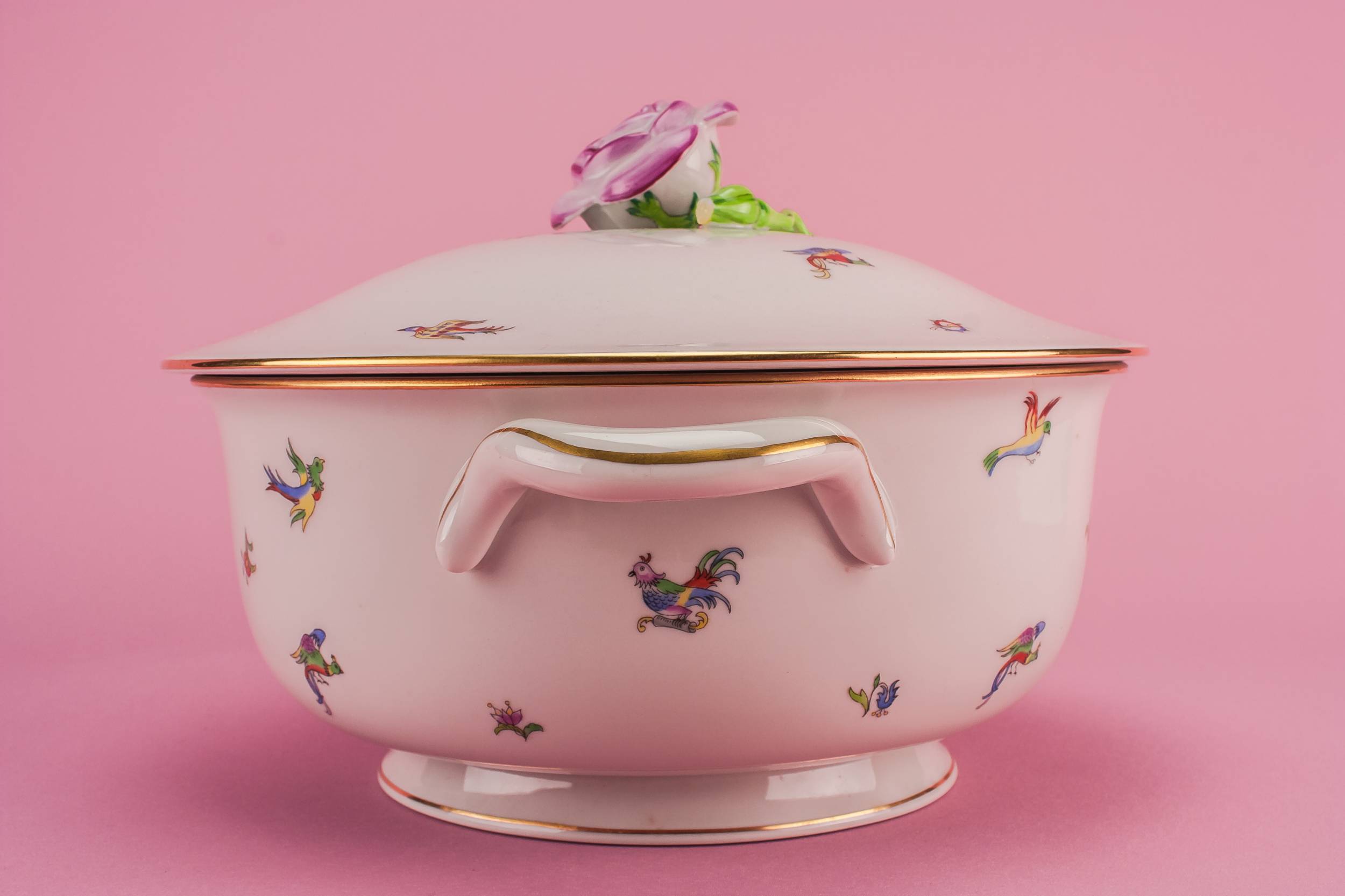 Vintage Luxurious Floral — Herend porcelain tureen 3