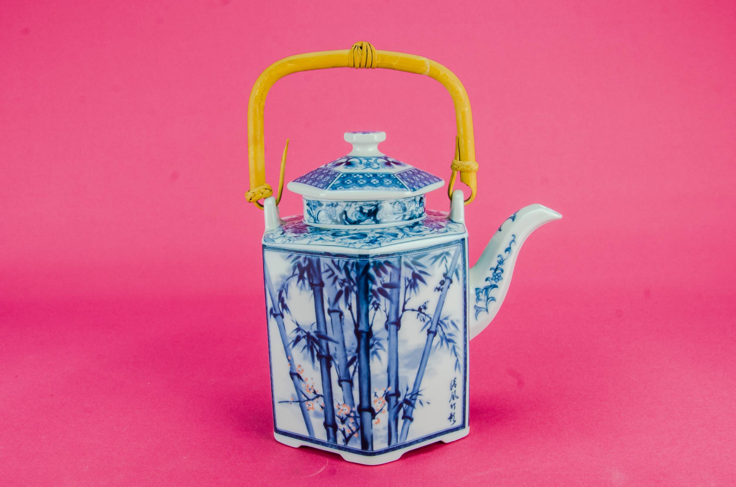 Beautiful Large Porcelain — Large blue and white teapot