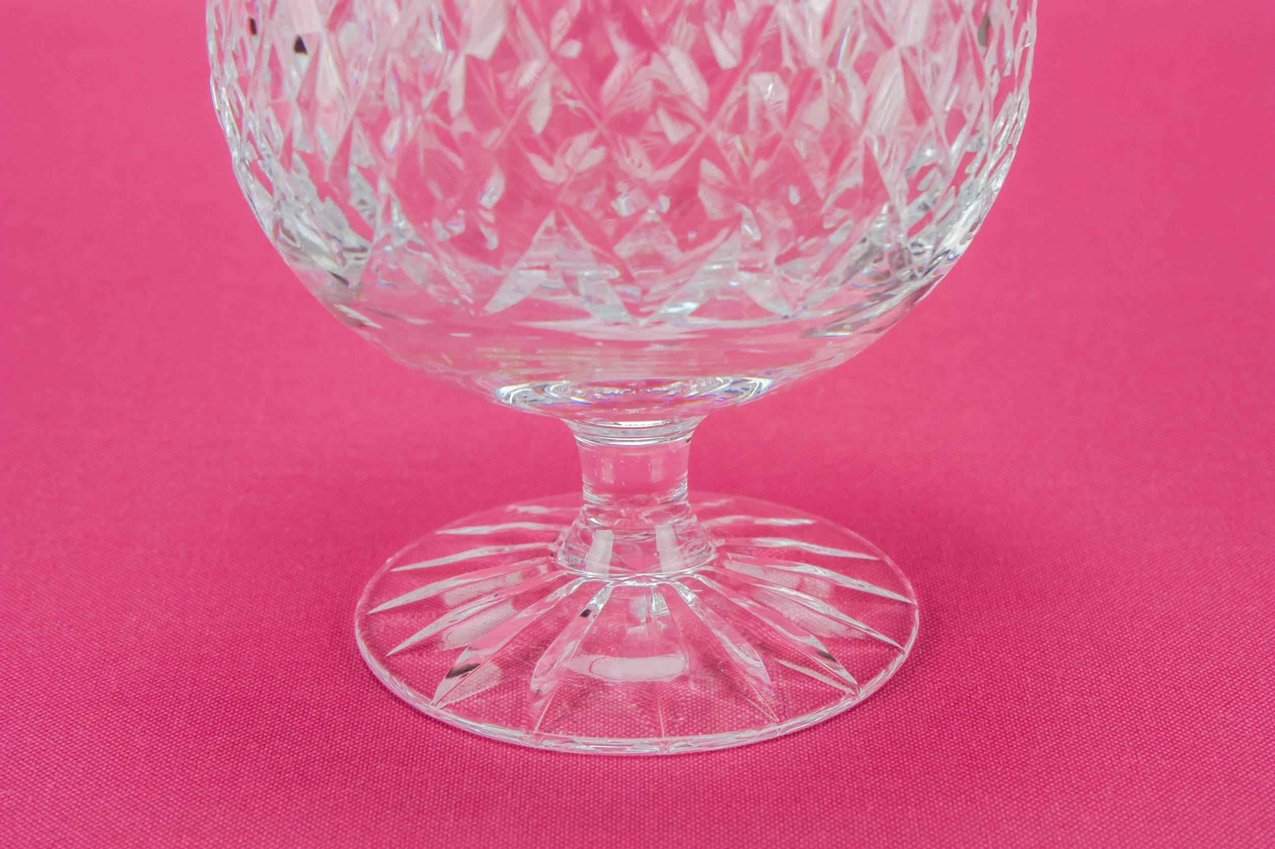 Cut Retro Crosshatch — 4 large whisky glasses 2