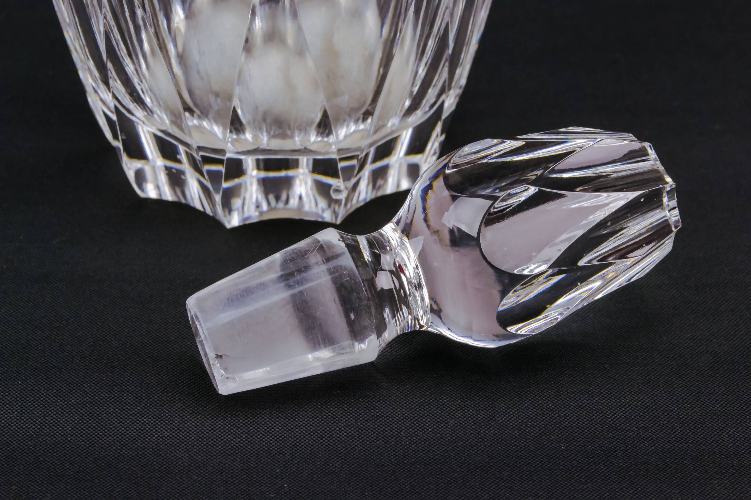 Cut Glass Crystal — Sherry cut glass decanter 2