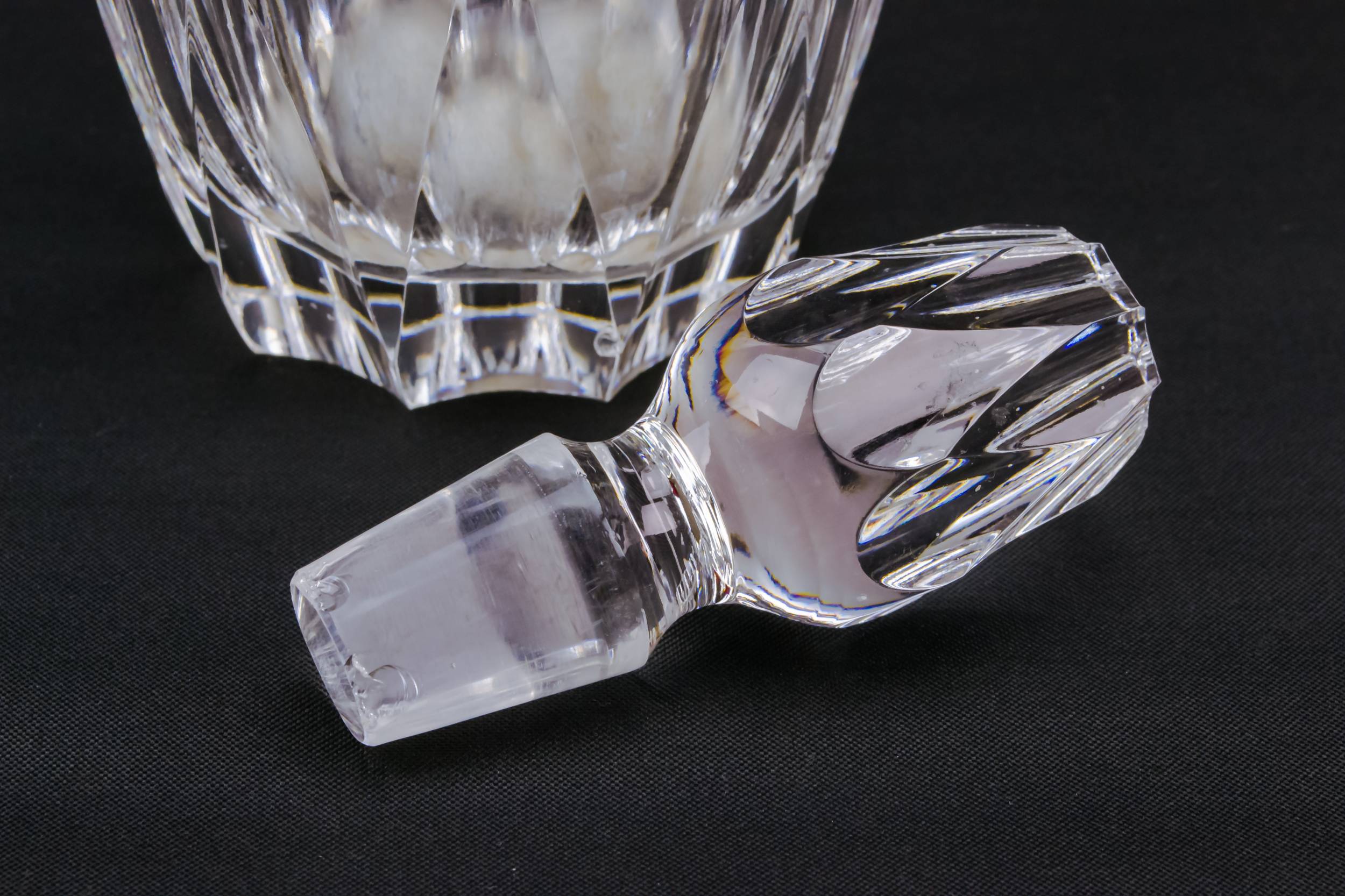 Cut Glass Crystal — Sherry cut glass decanter 1