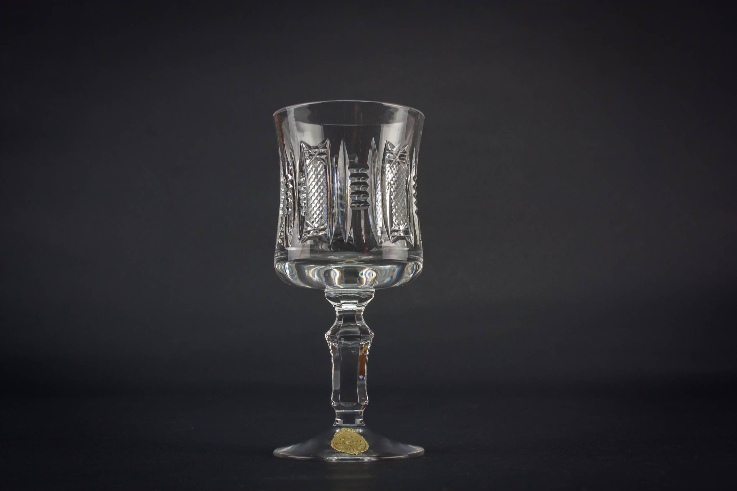 Retro Crystal Sherry — 6 stem port glasses 2