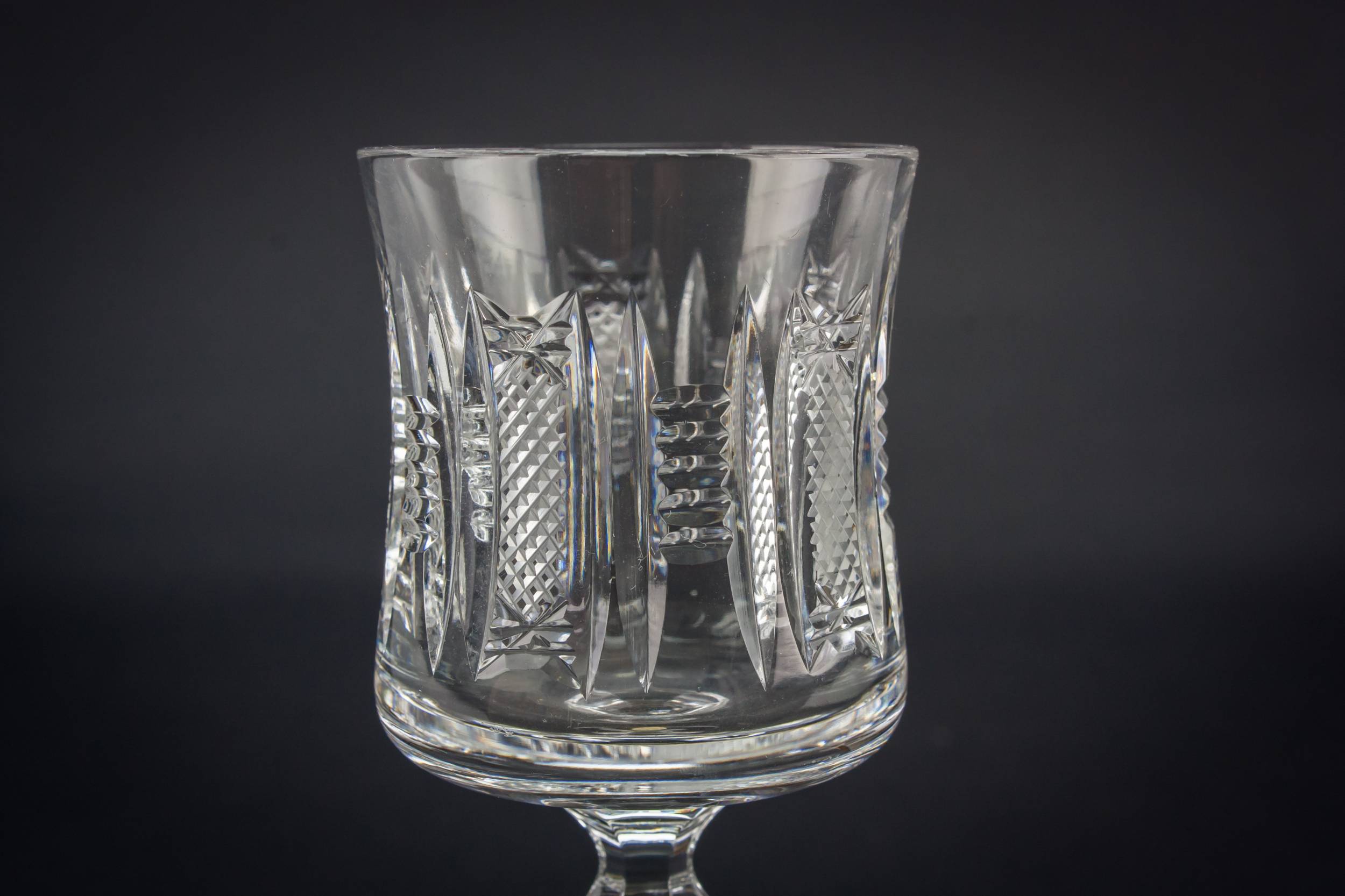 Retro Crystal Sherry — 6 stem port glasses 3