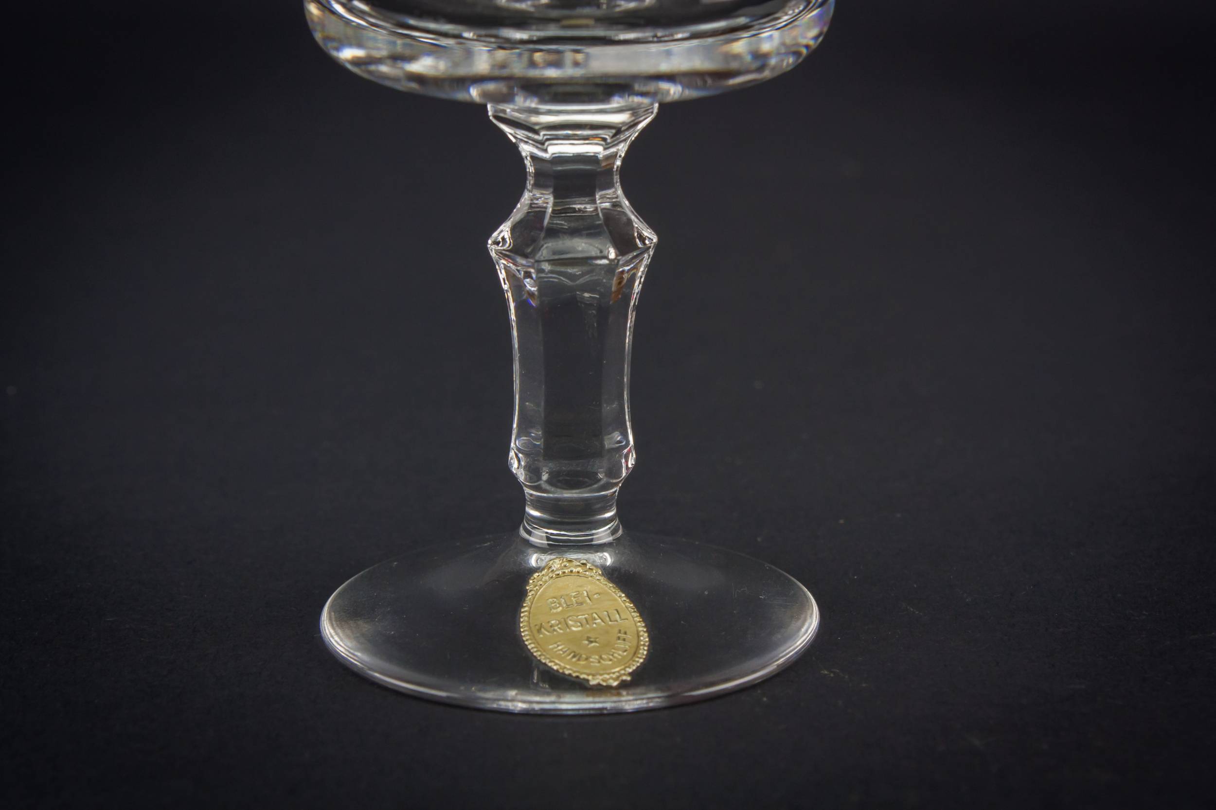 Retro Crystal Sherry — 6 stem port glasses 4