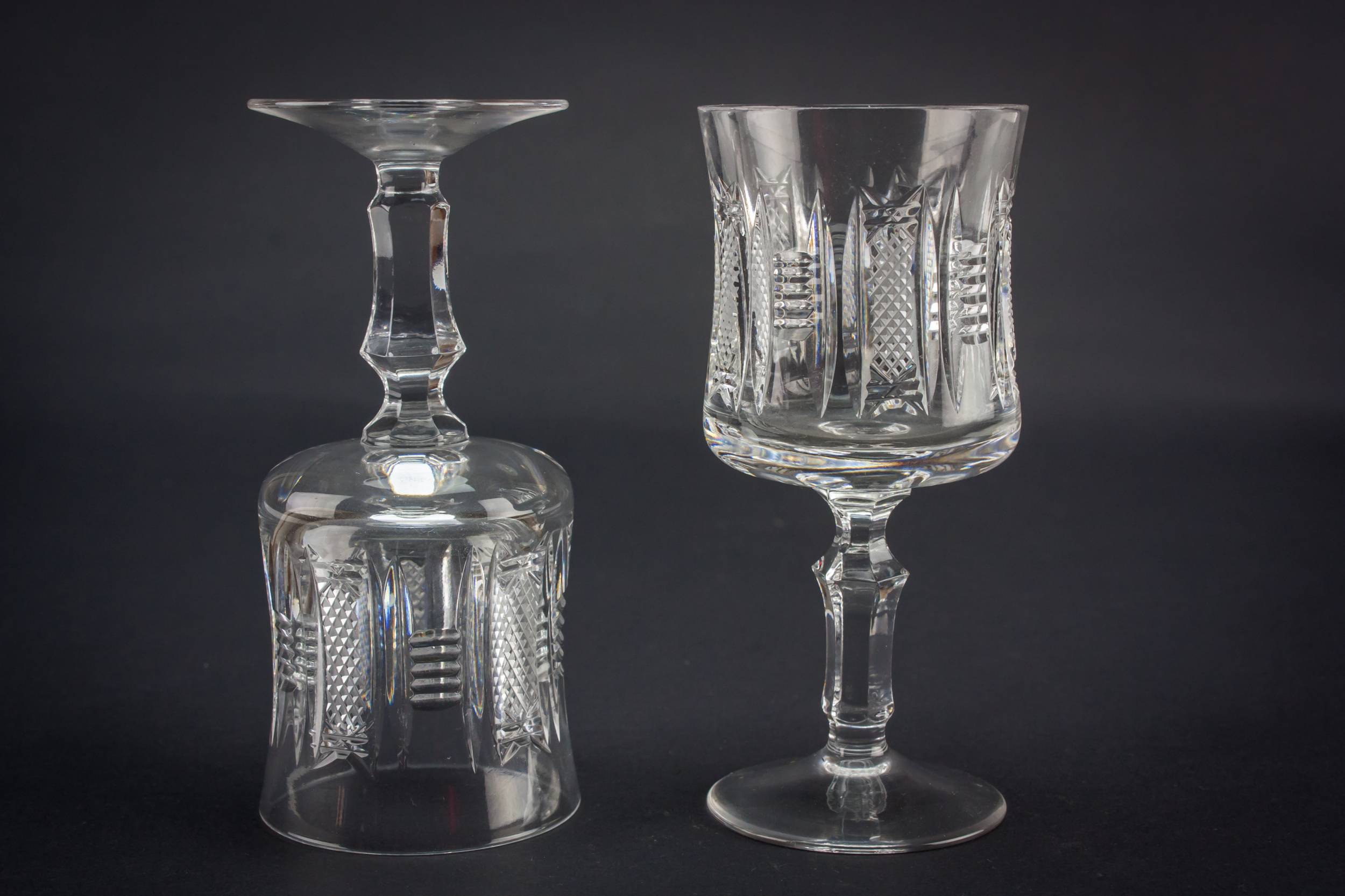 Retro Crystal Sherry — 6 stem port glasses 5