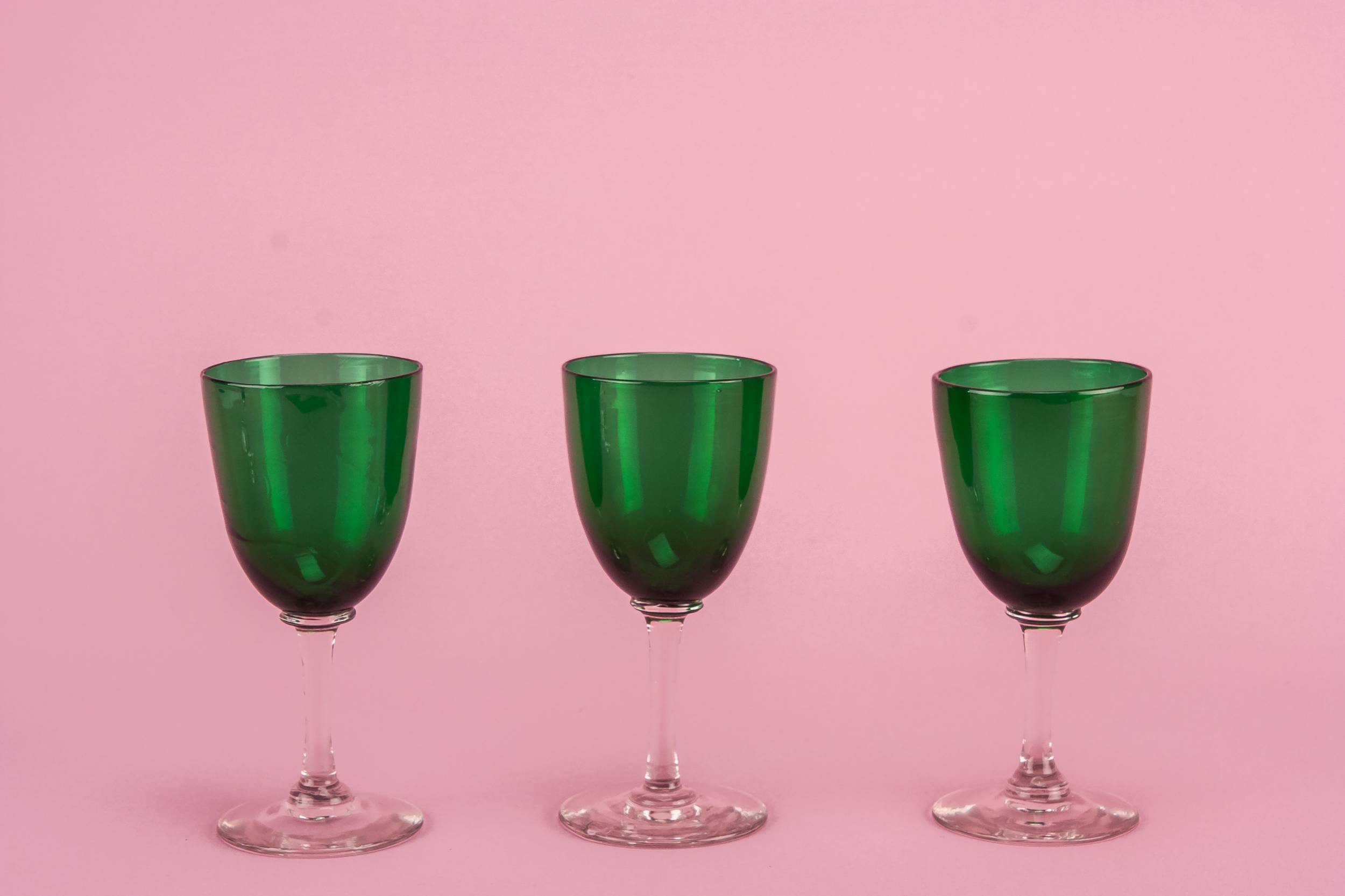 Green Antique 75Ml — 5 small wine glasses 1