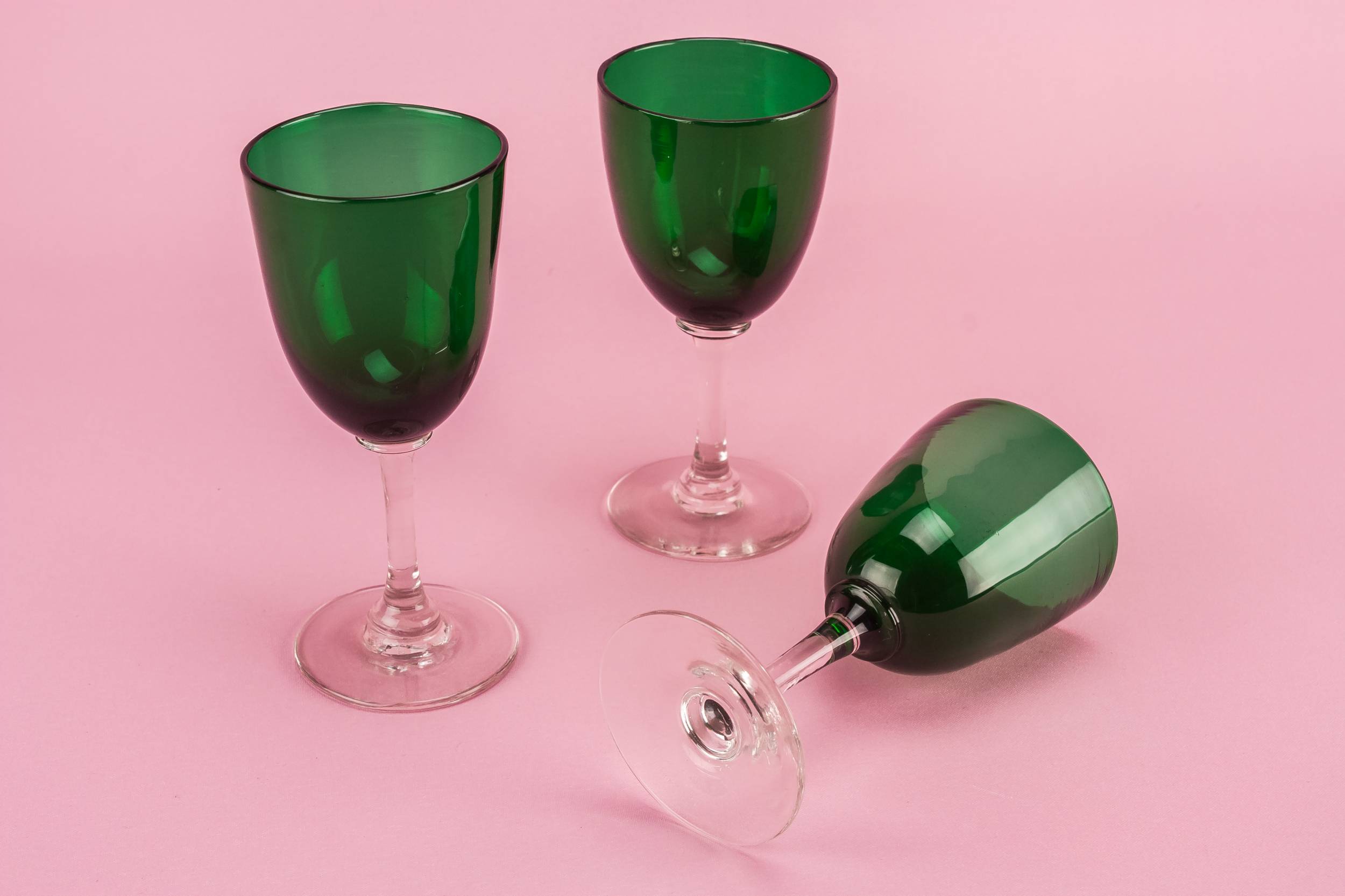Green Antique 75Ml — 5 small wine glasses 3