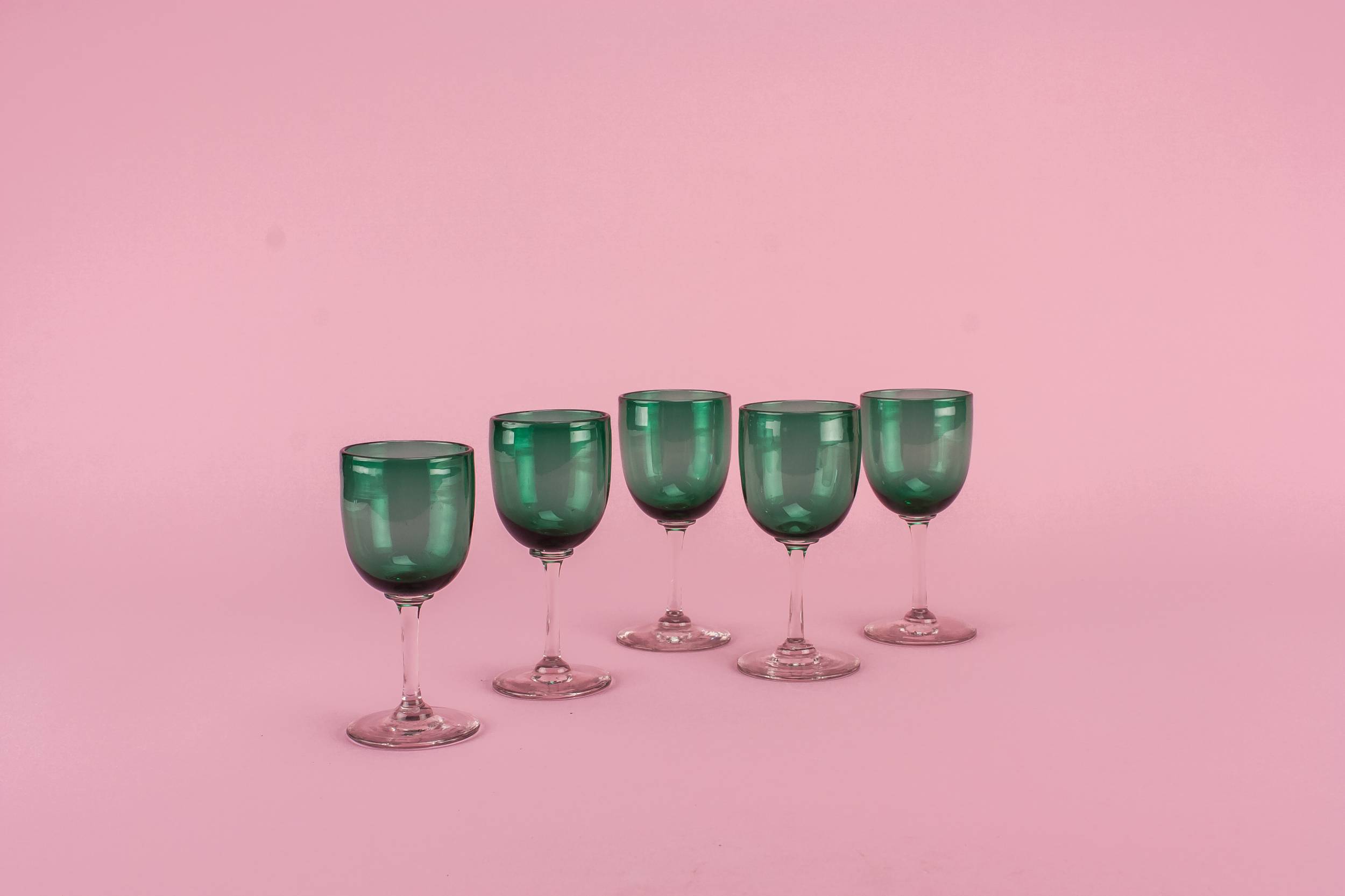 Blown Victorian 50Ml — 5 medium port glasses 1