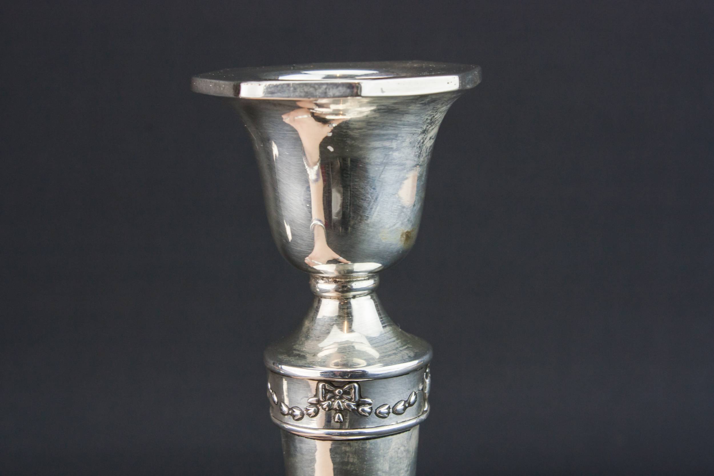 Antique Neo-Classical Swags — 2 Neo-Classical candlesticks 2