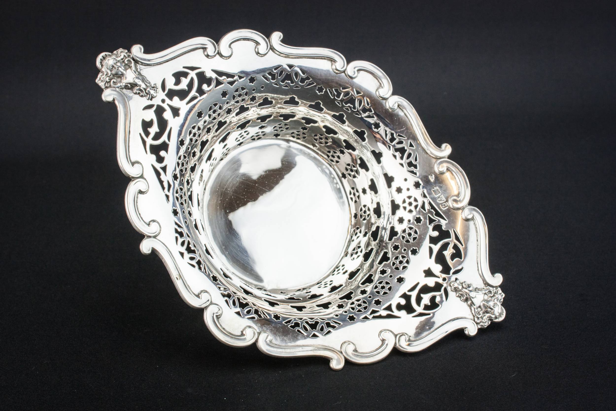 Spectacular Antique Sterling — Art Nouveau silver bowl 2