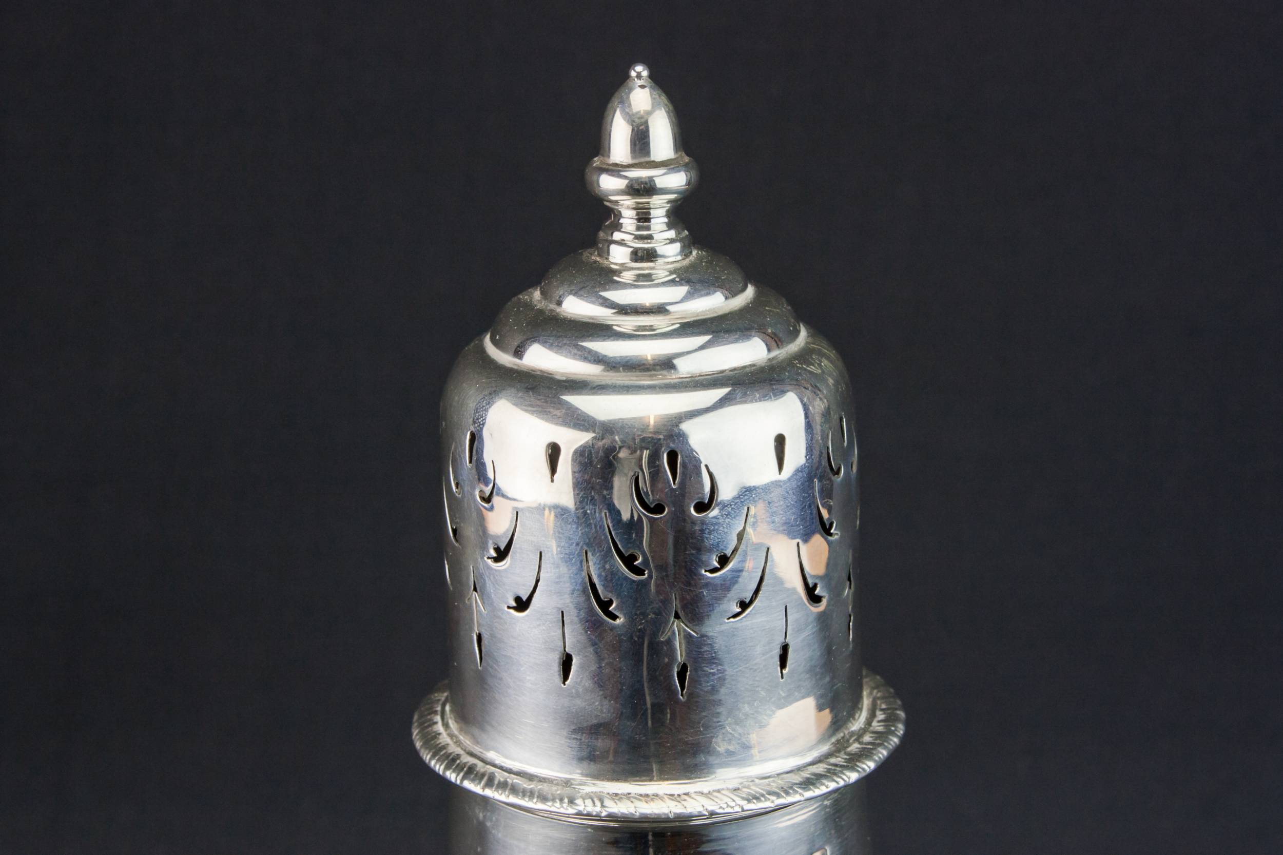 Sterling Silver Victorian — Large silver sugar caster 2
