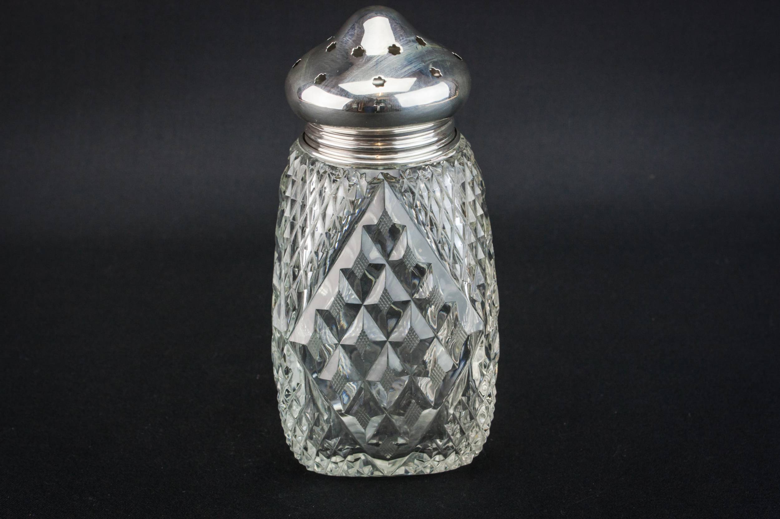 Sterling Silver Glass — Small sugar caster 1