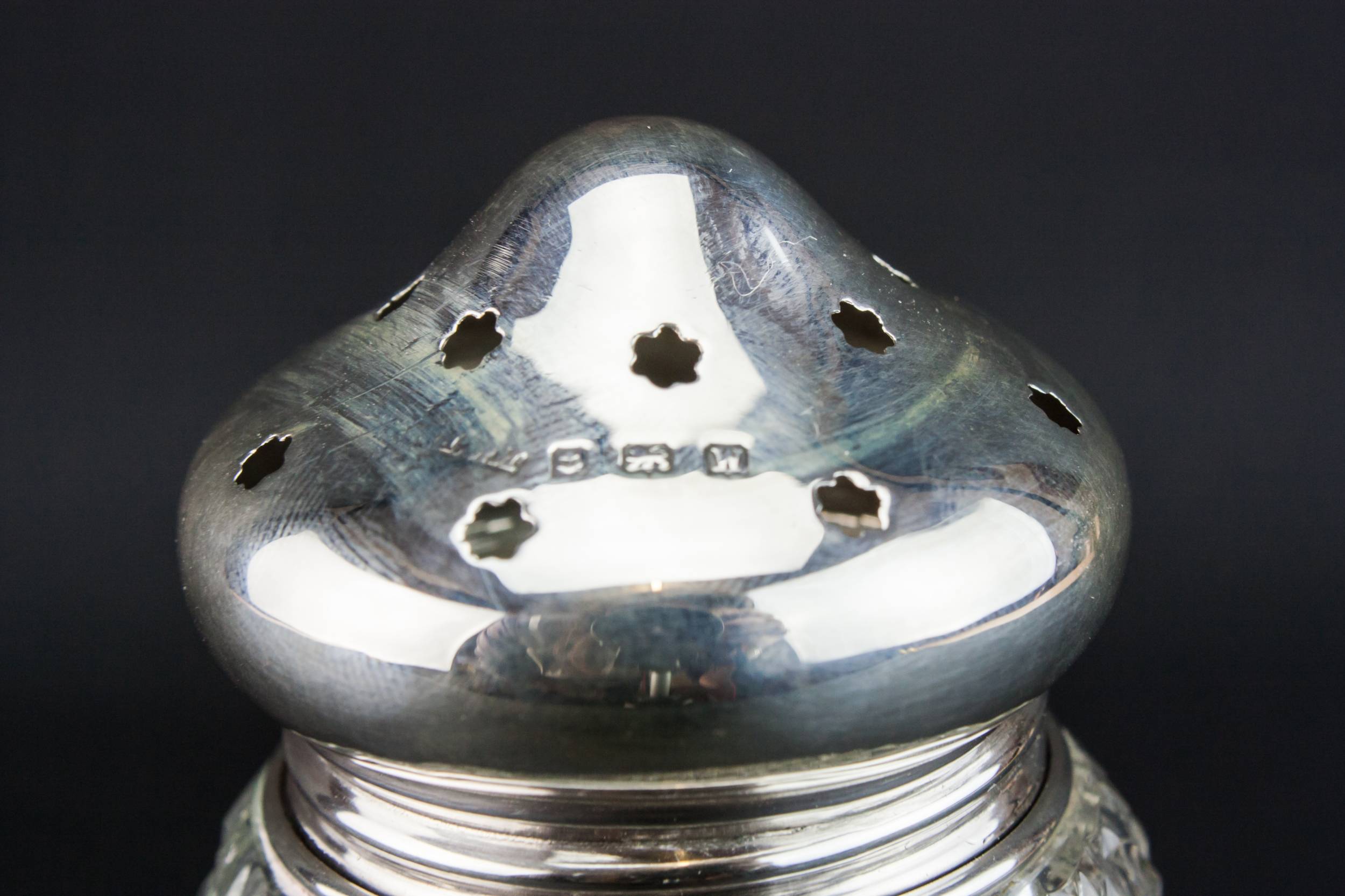 Sterling Silver Glass — Small sugar caster 3