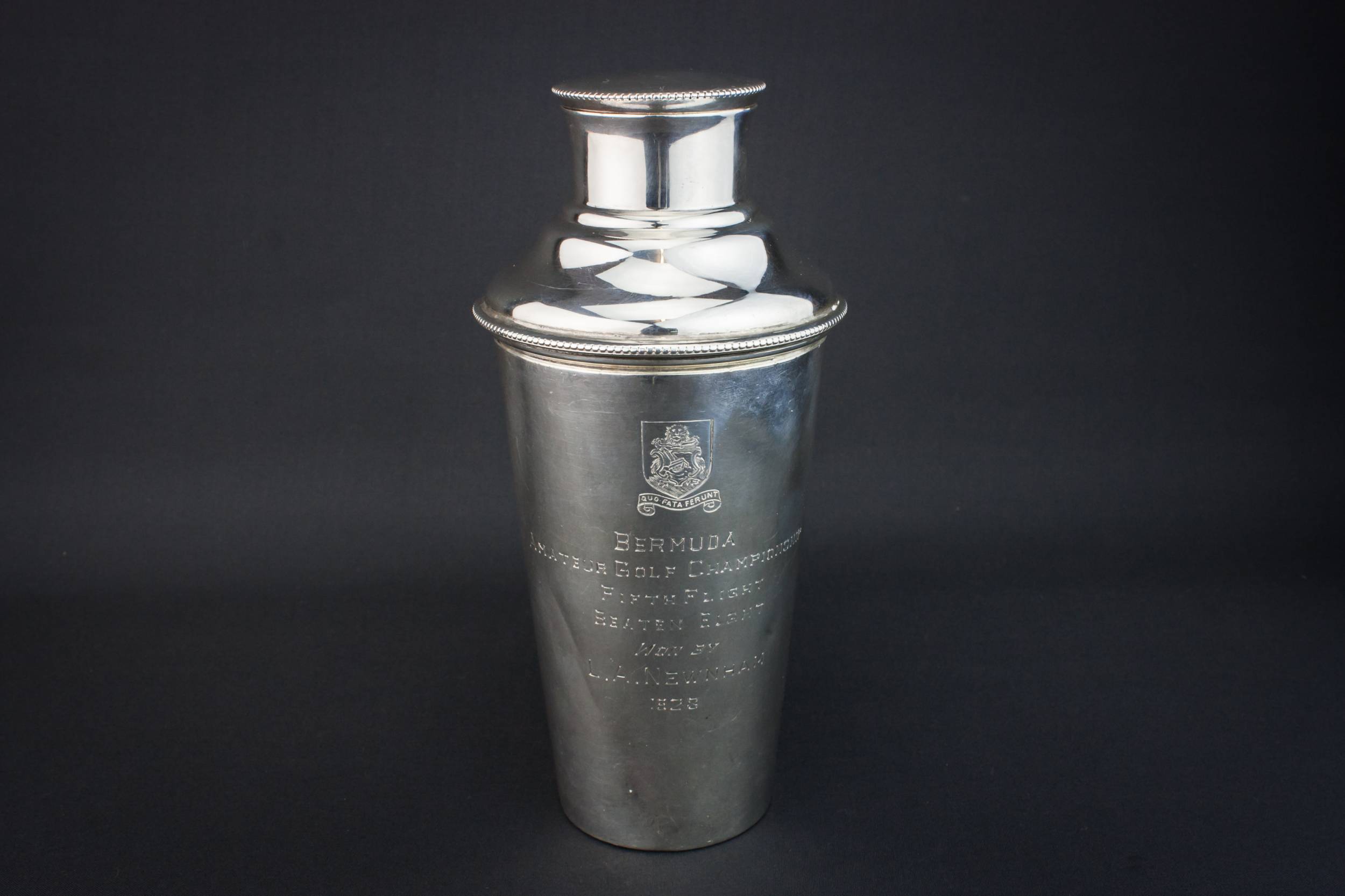 Sterling Silver Cocktail — Silver cocktail shaker