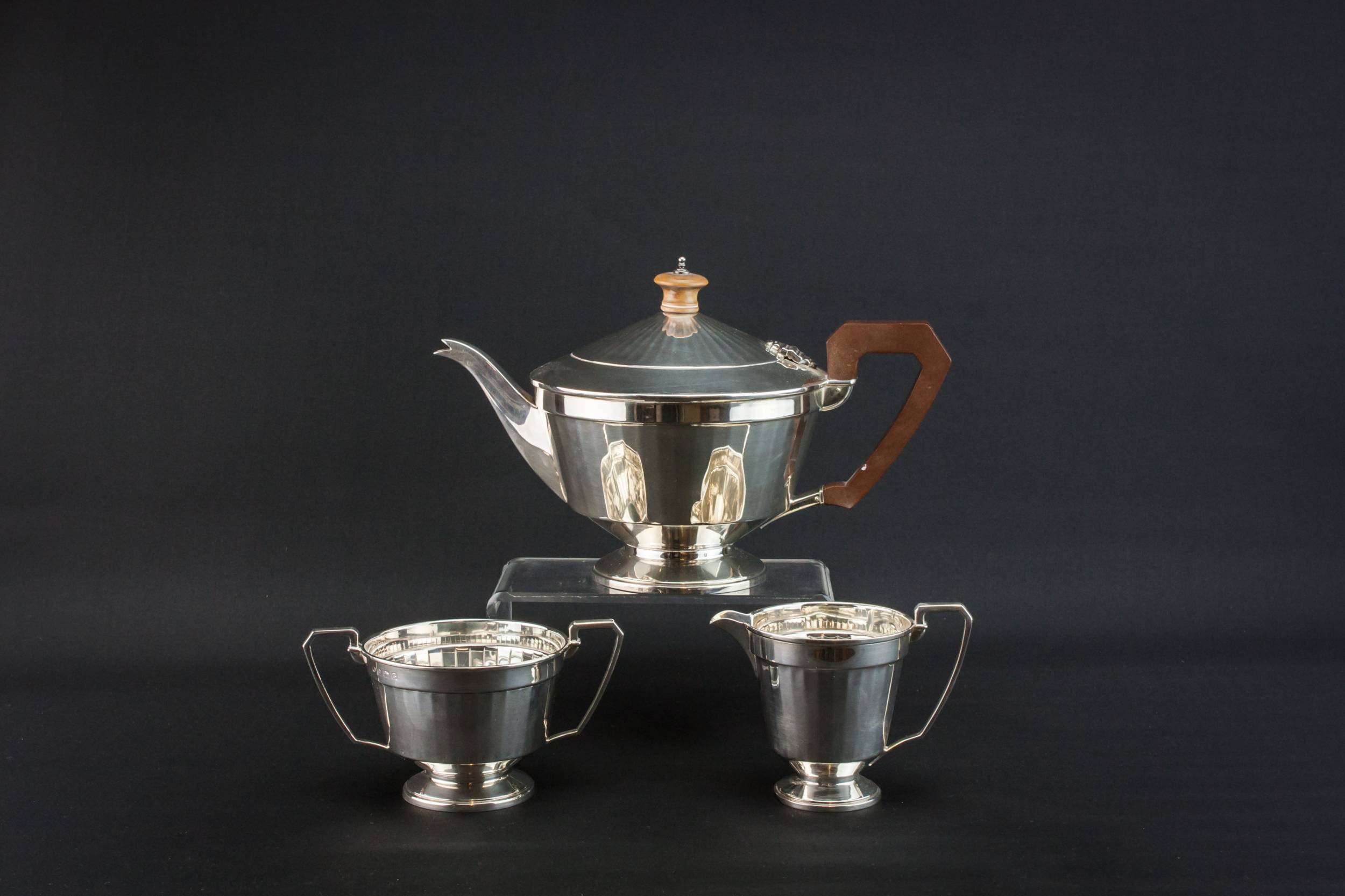 Sterling Silver Tea — Art Deco silver tea set
