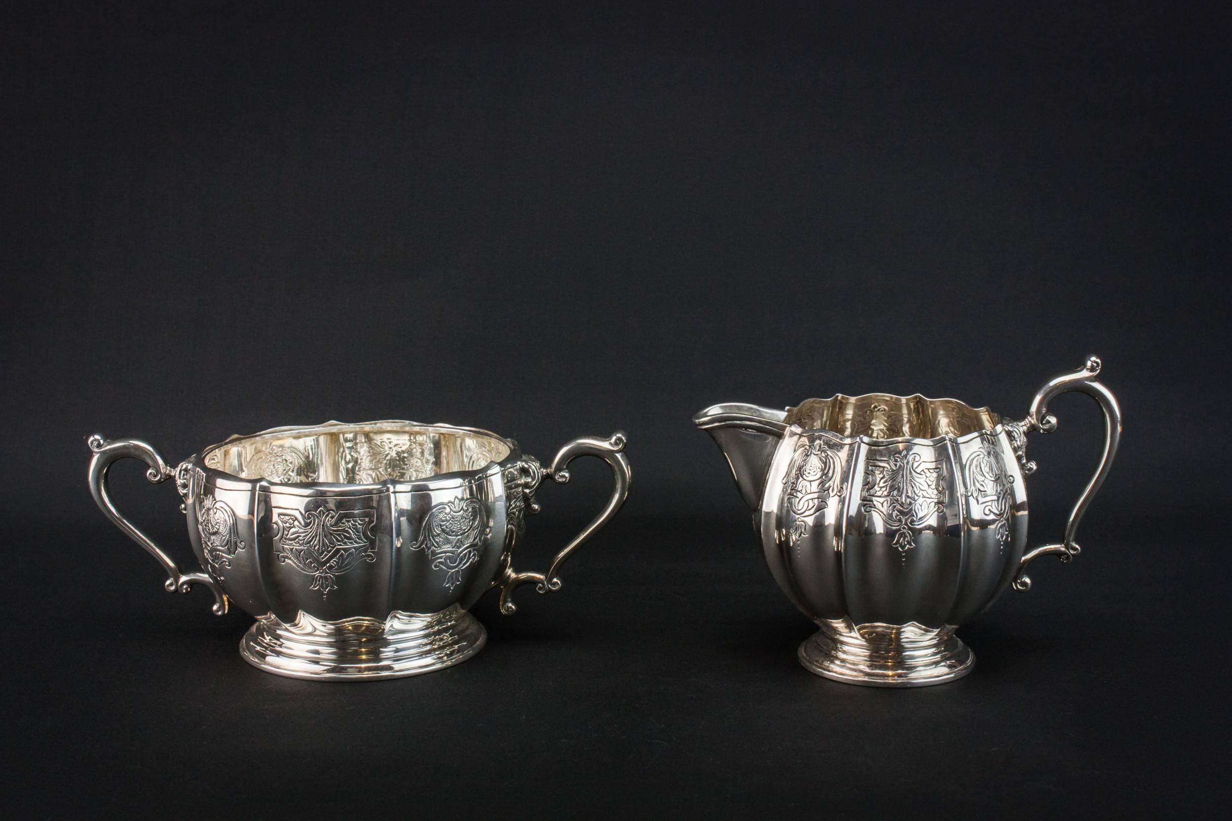 Sterling Silver Irish — Sterling silver tea set 1
