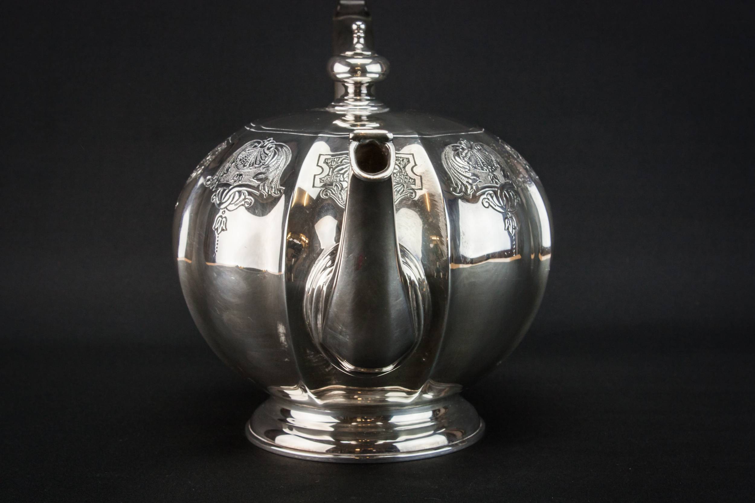 Sterling Silver Irish — Sterling silver tea set 5