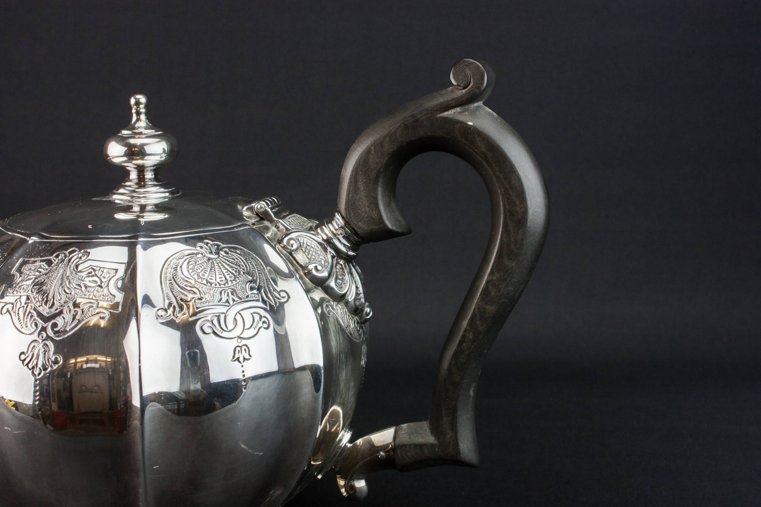 Sterling Silver Irish — Sterling silver tea set 6