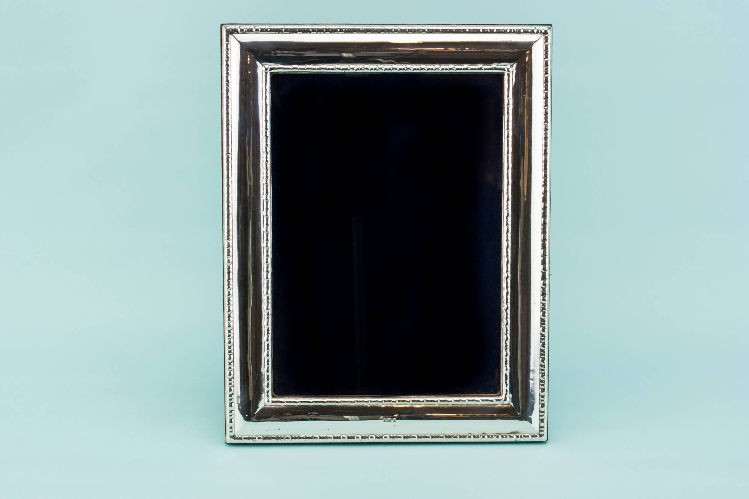 Vintage Elegant Rectangular — Sterling silver photo frame