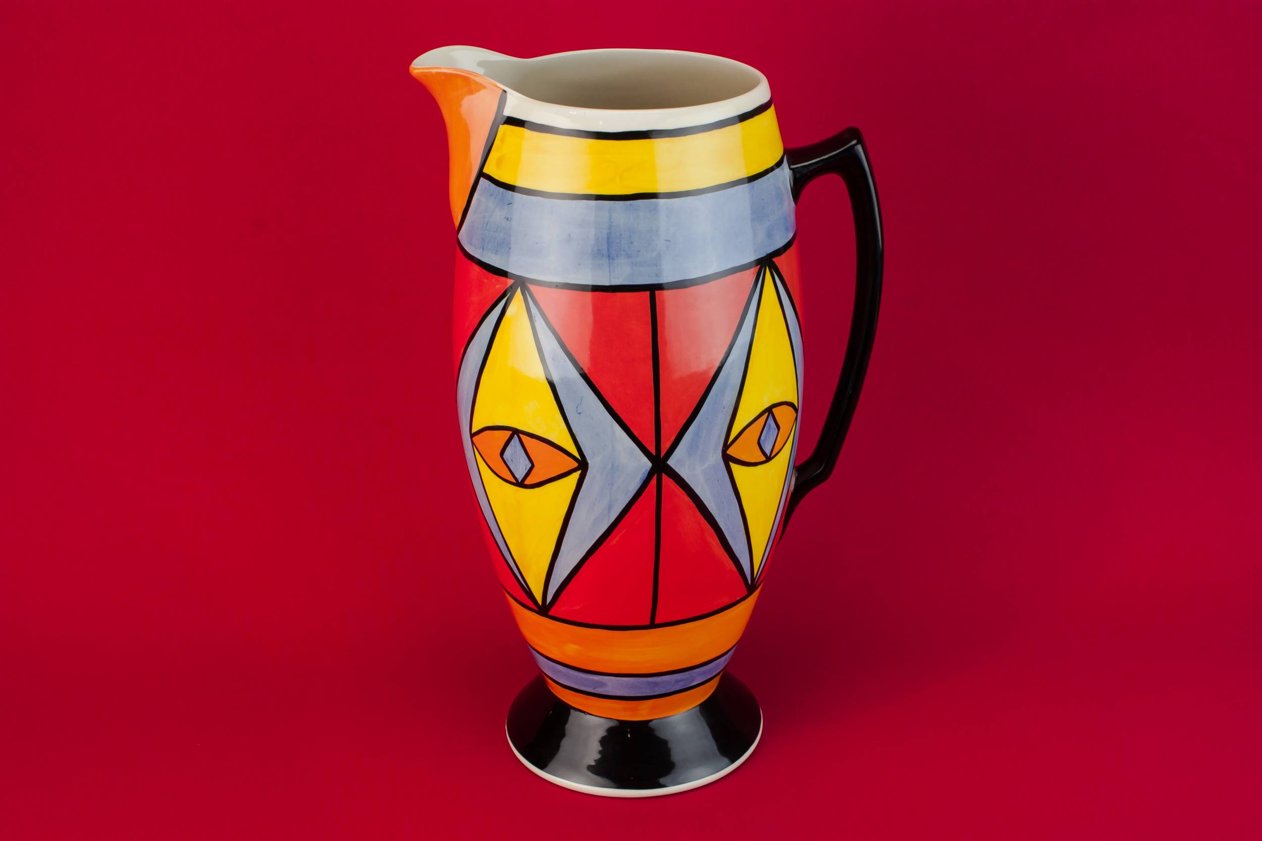 Large Red Egyptian — Lorna Bailey water jug