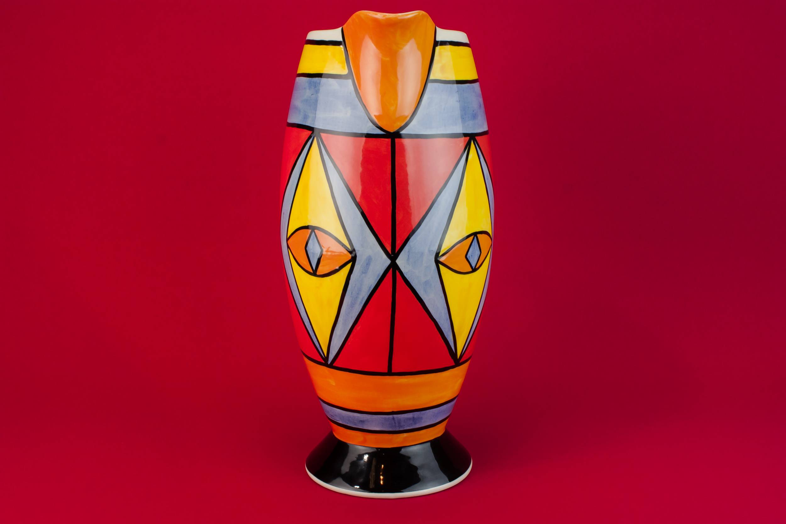 Large Red Egyptian — Lorna Bailey water jug 2