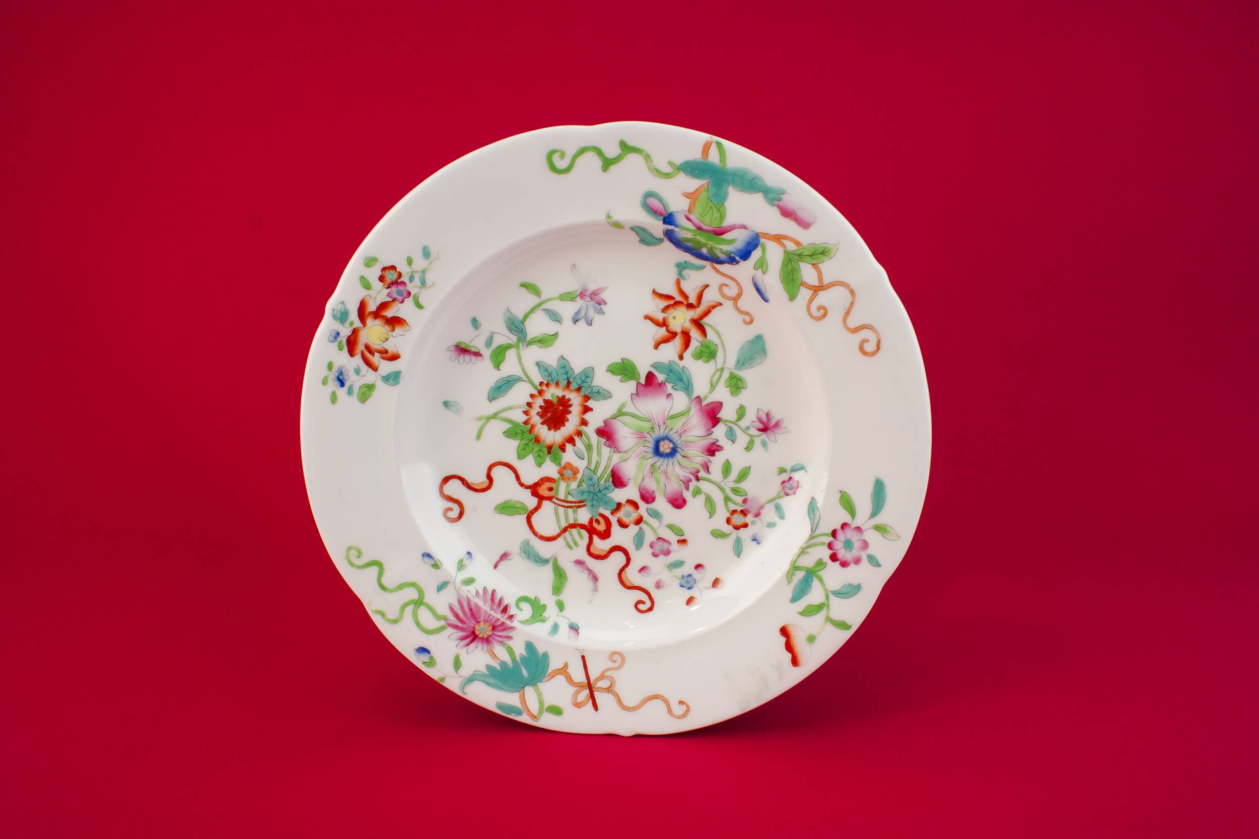 Beautiful Antique Floral — 2 Victorian bone china bowls