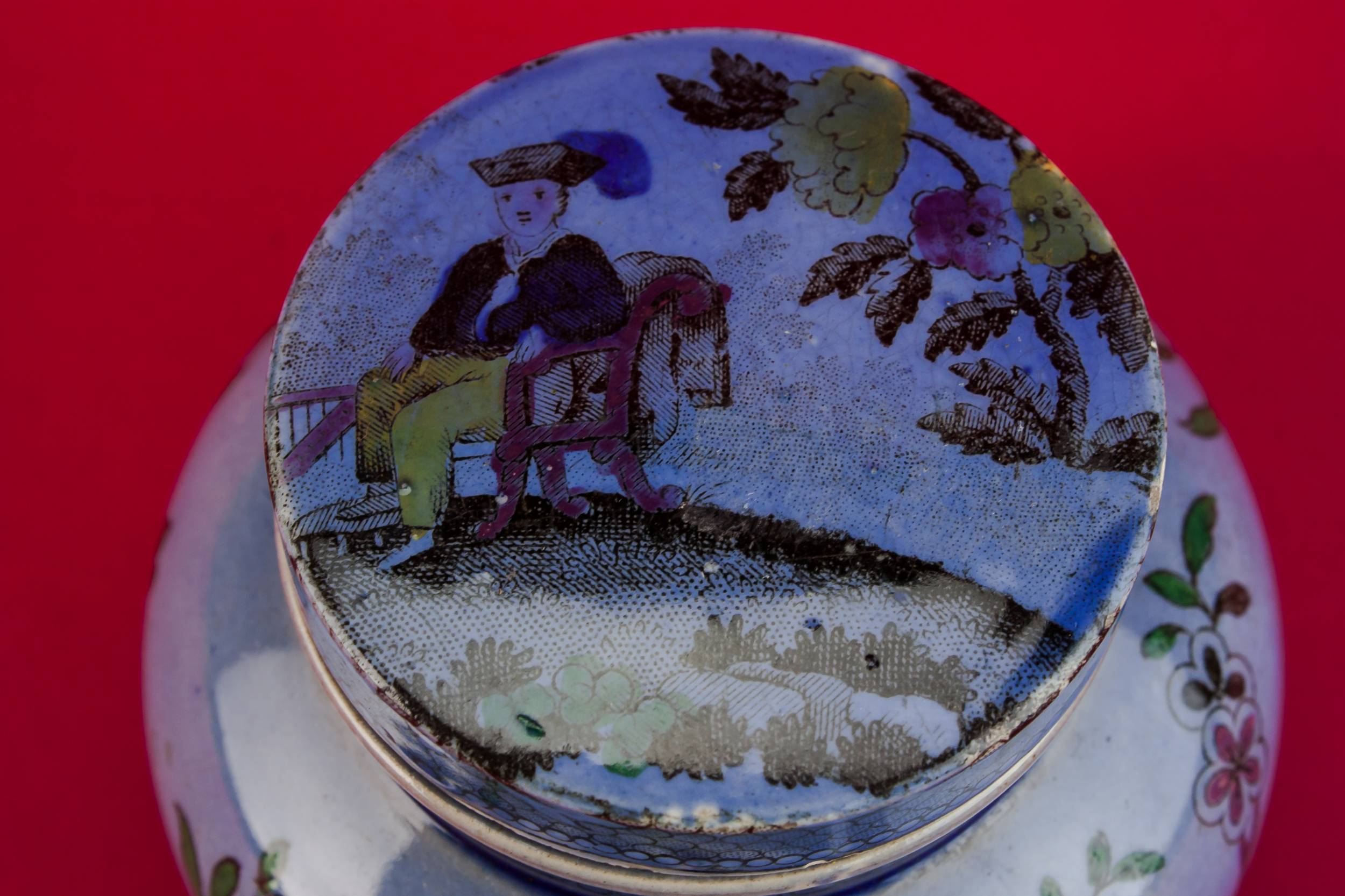Attractive Pottery Floral — Victorian pottery jar 3