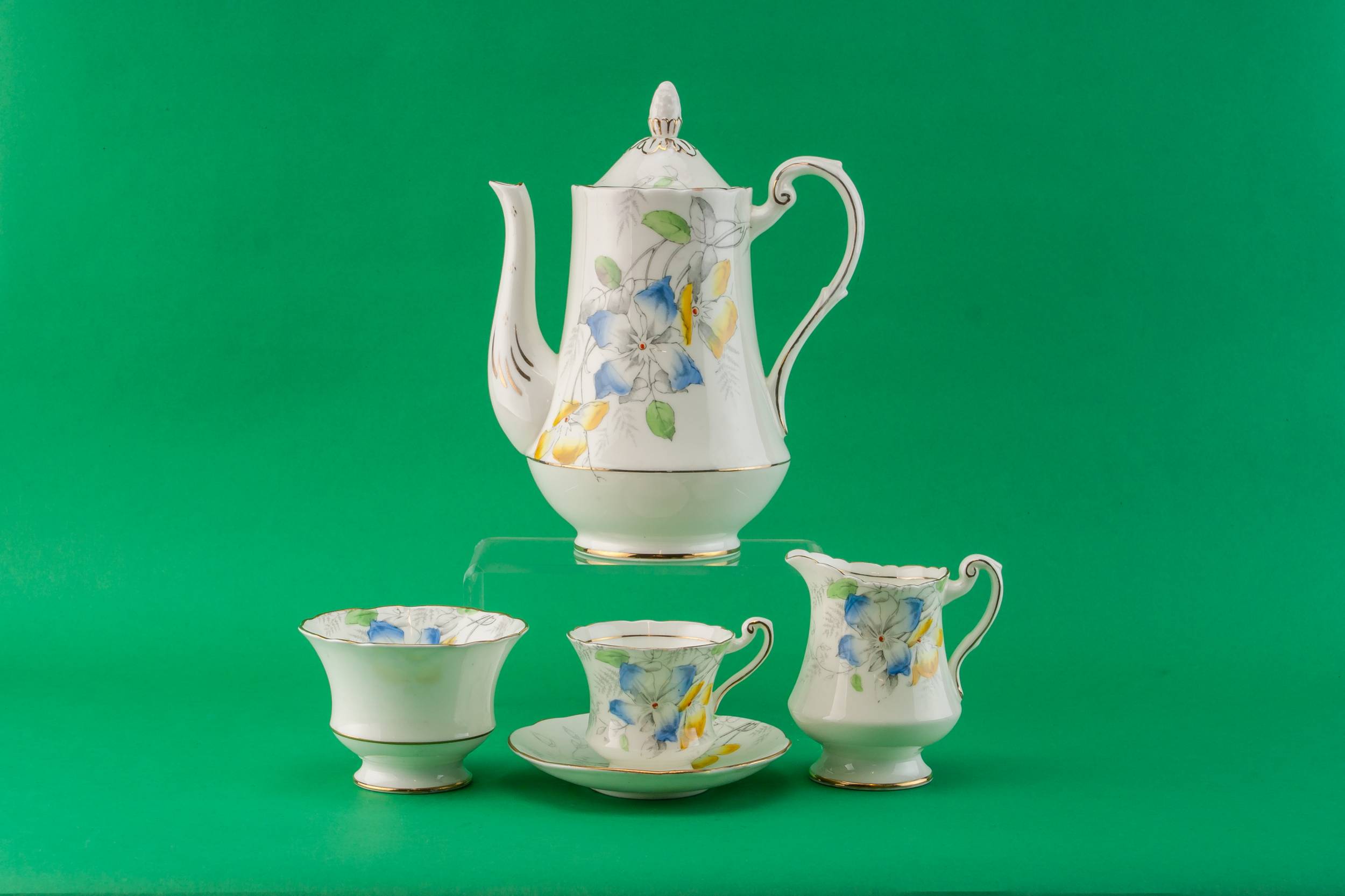 Persons Vintage Elegant — Paragon coffee set for 6