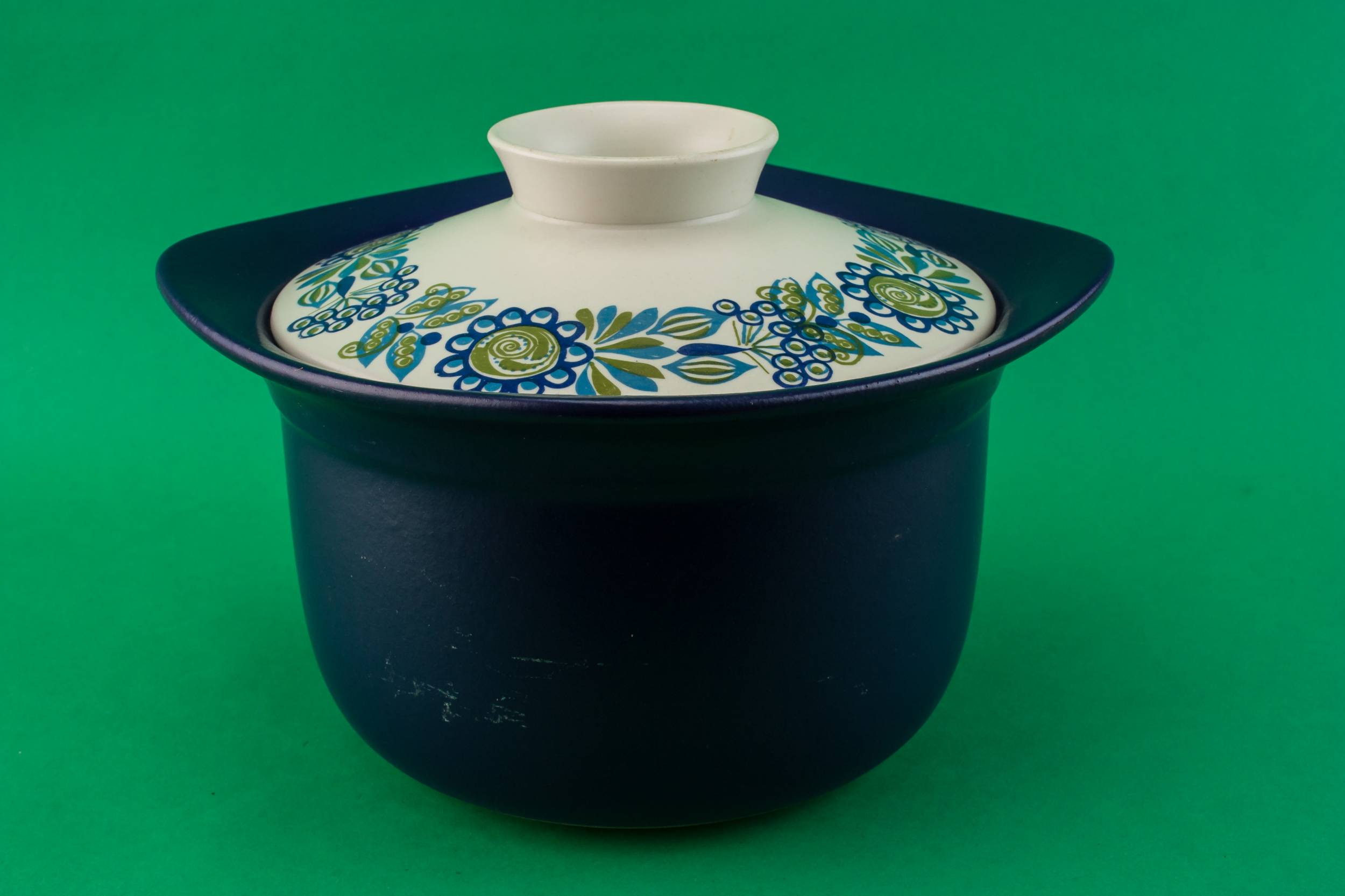 Vintage Small Pottery — Modernist pottery serving bowl 2