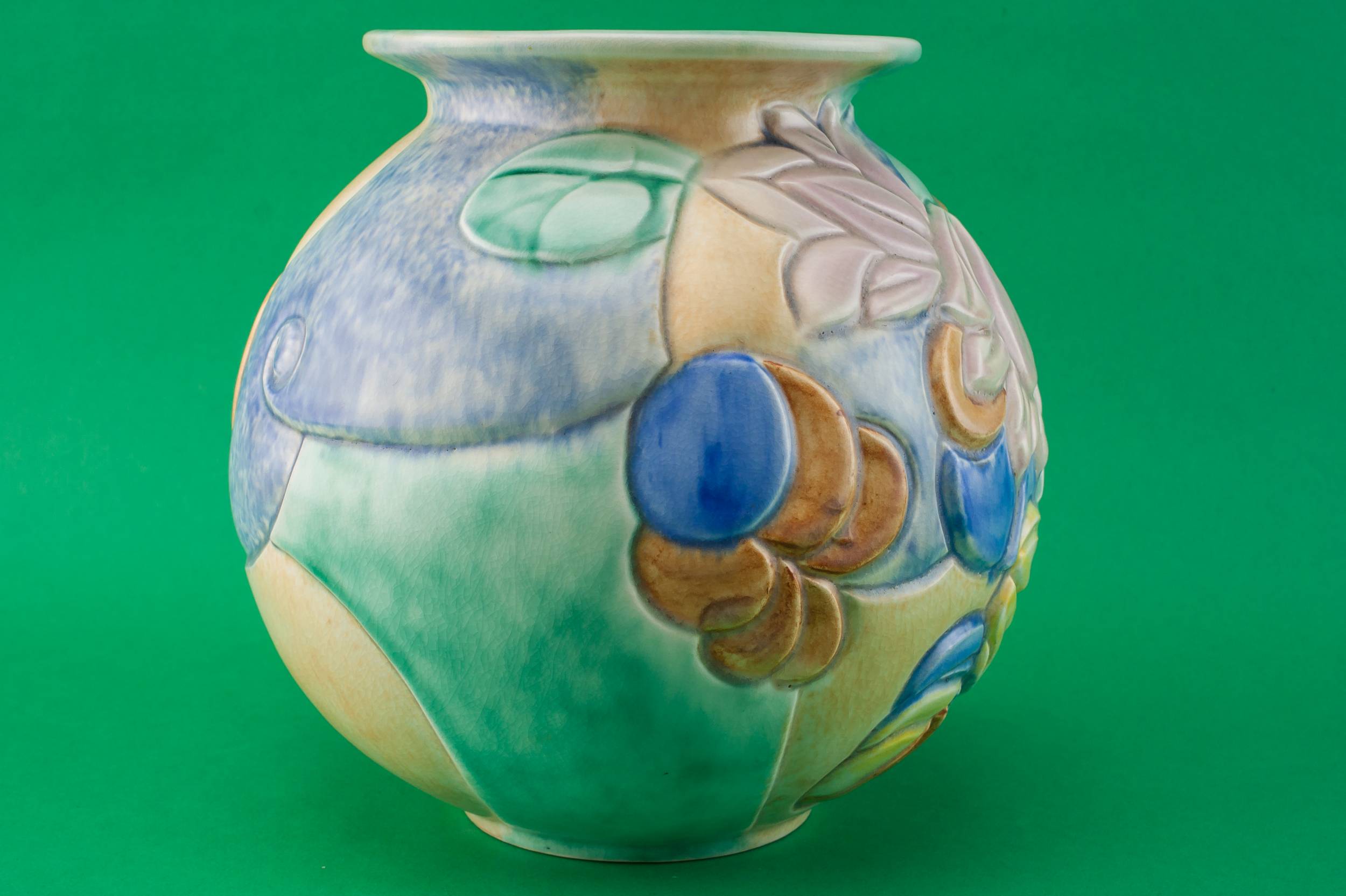 Pottery Vintage Floral — Art Deco pottery vase 4