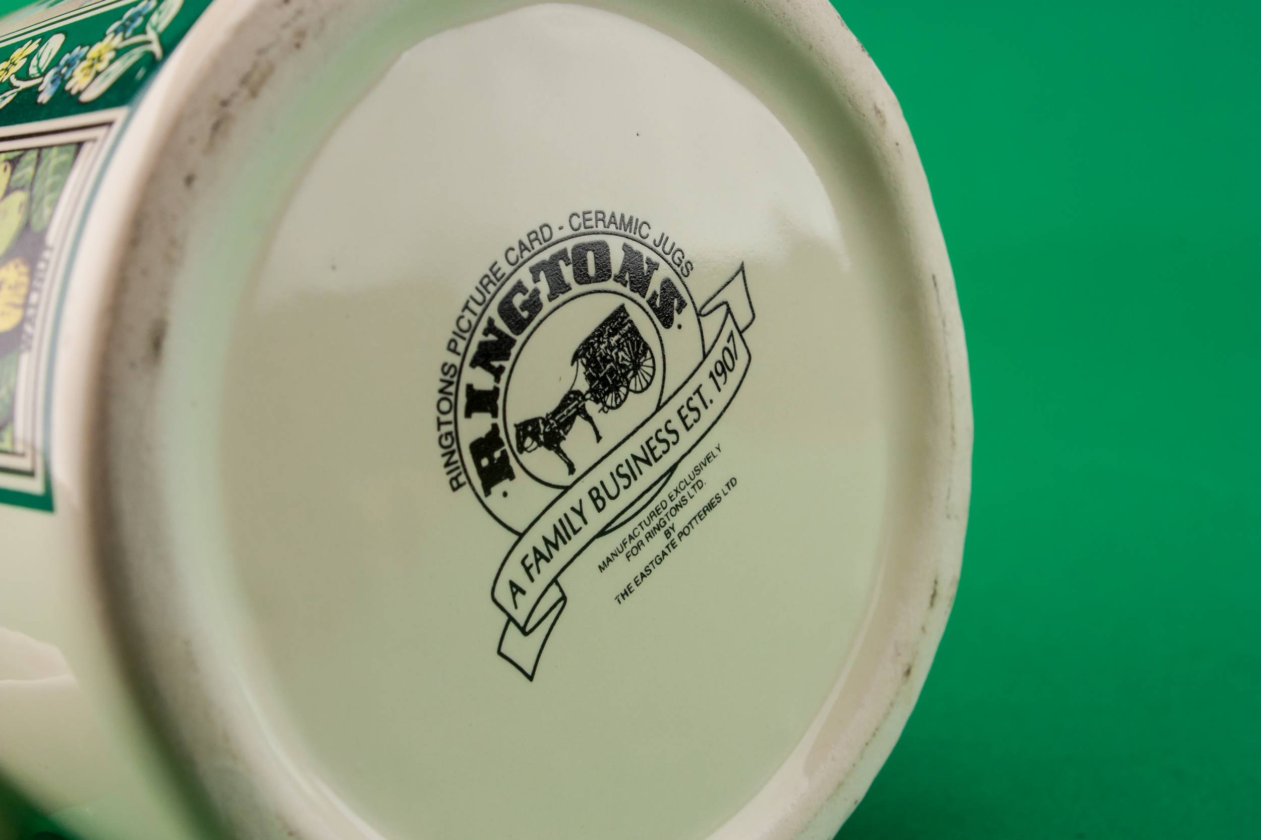 Charming Green Vinegar — Green pottery jug 4