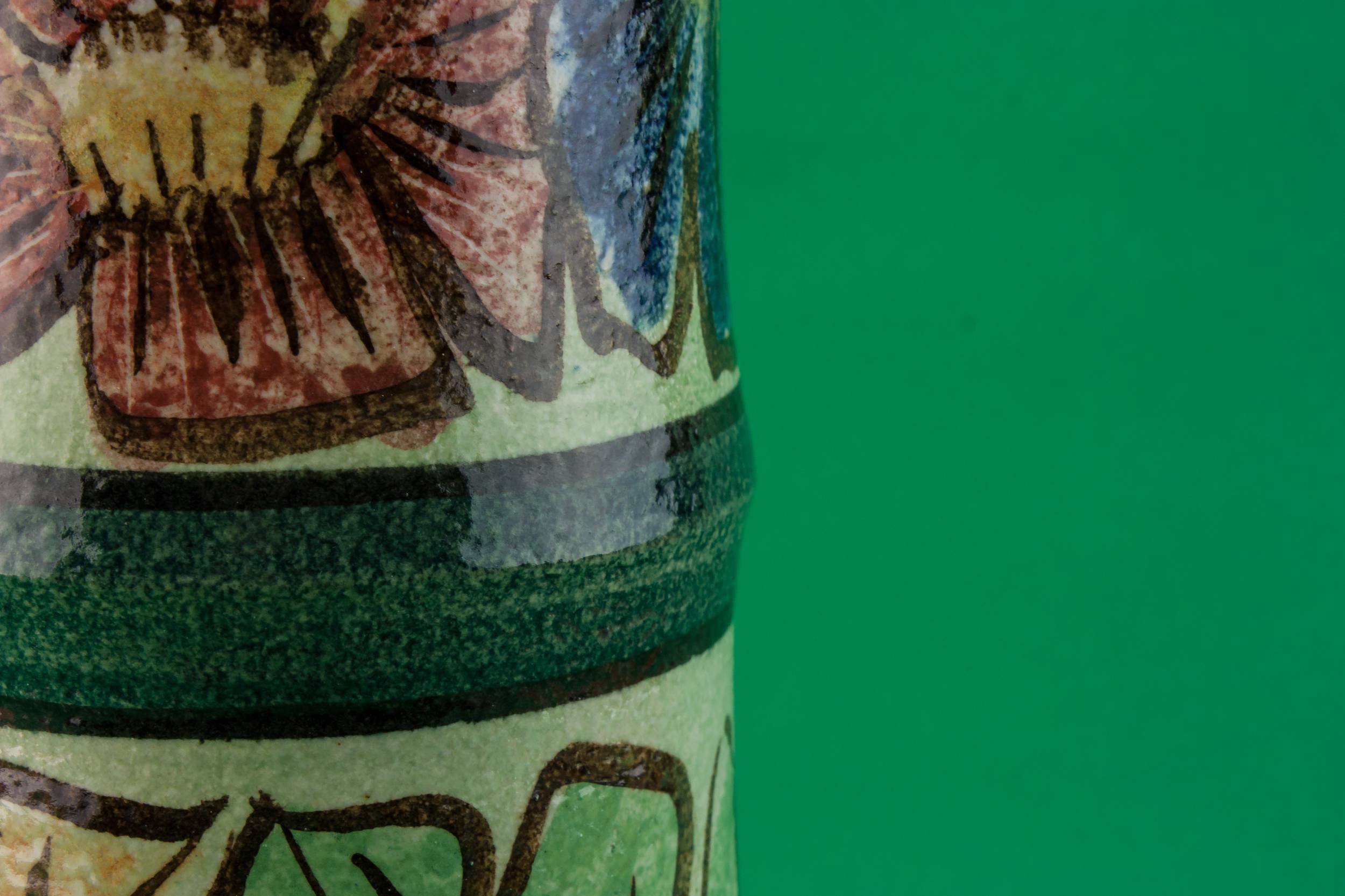 Vintage Pottery Tall — Tall cylinder vase 3