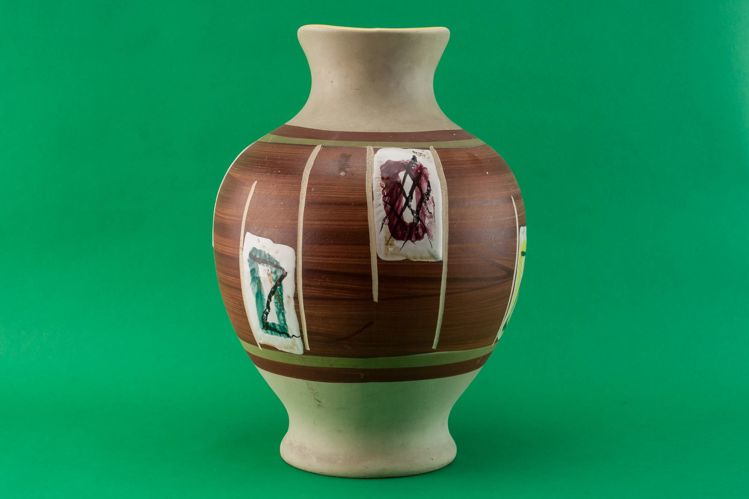 Imposing Modernist Abstract — Large globular vase 2
