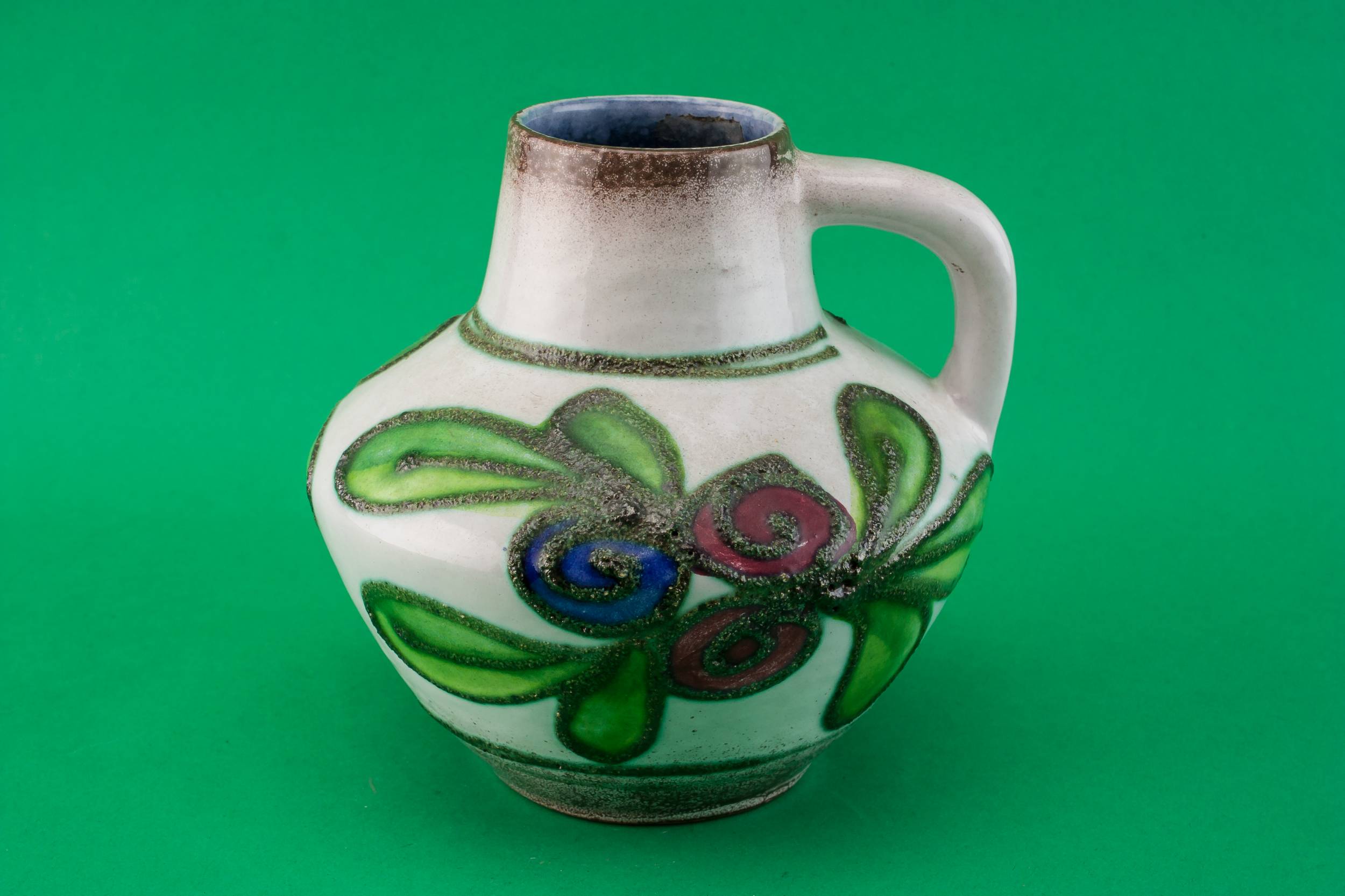 Vintage Spectacular Floral — Pottery water jug