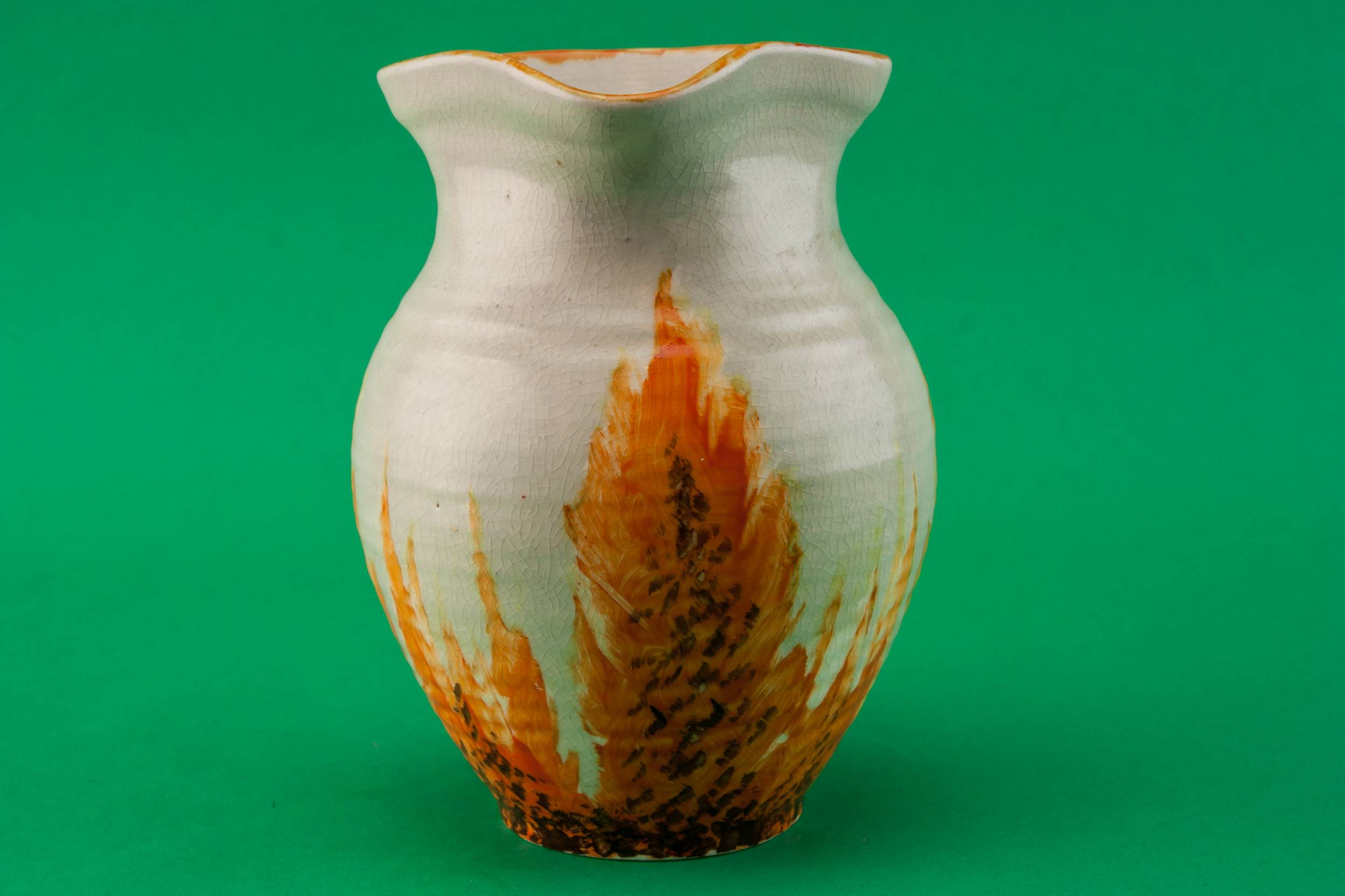 Spectacular Vintage Abstract — Orange water jug 1